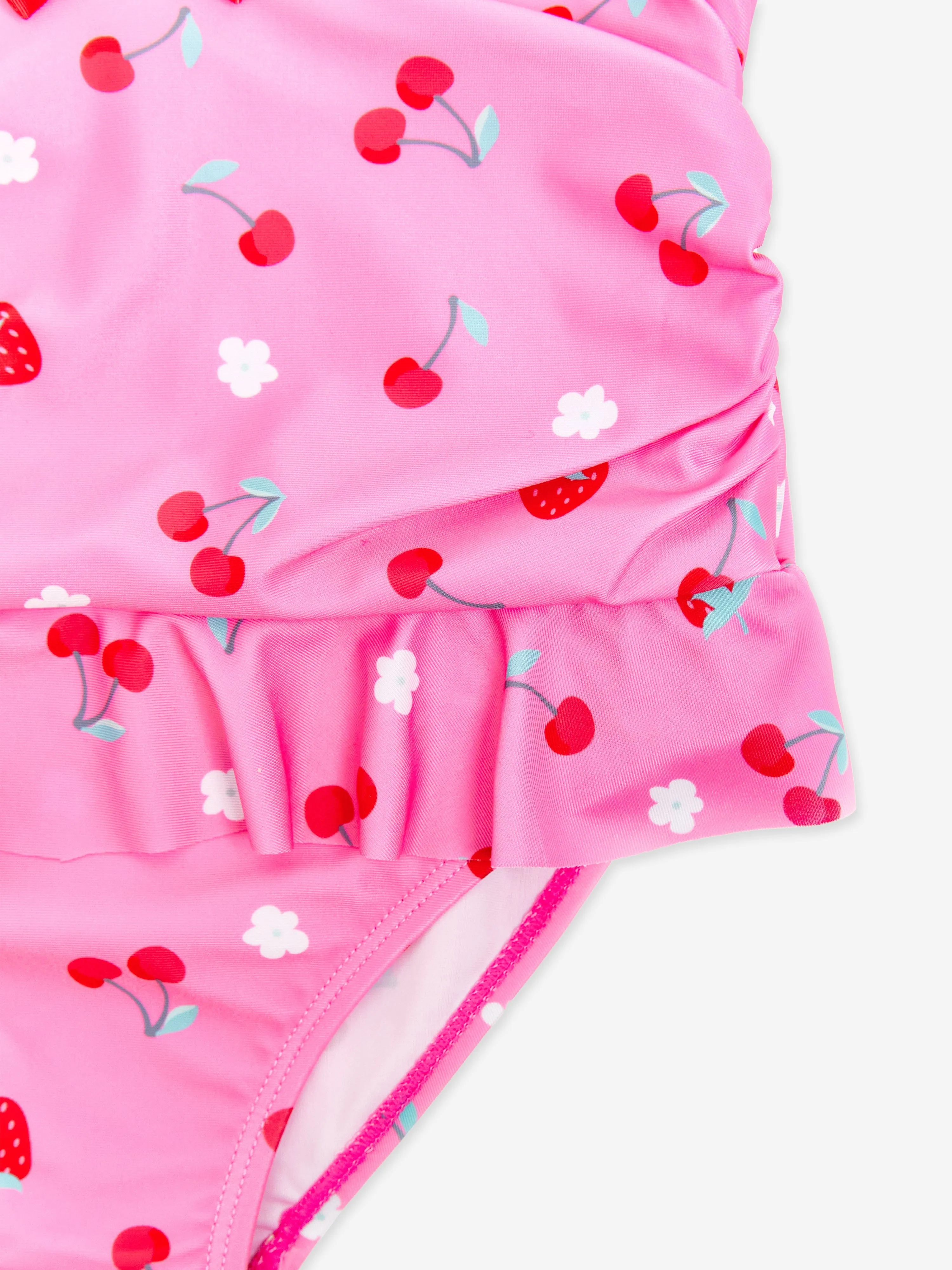 Mädchen Kirsch Badeanzug in Rosa (UPF50 )