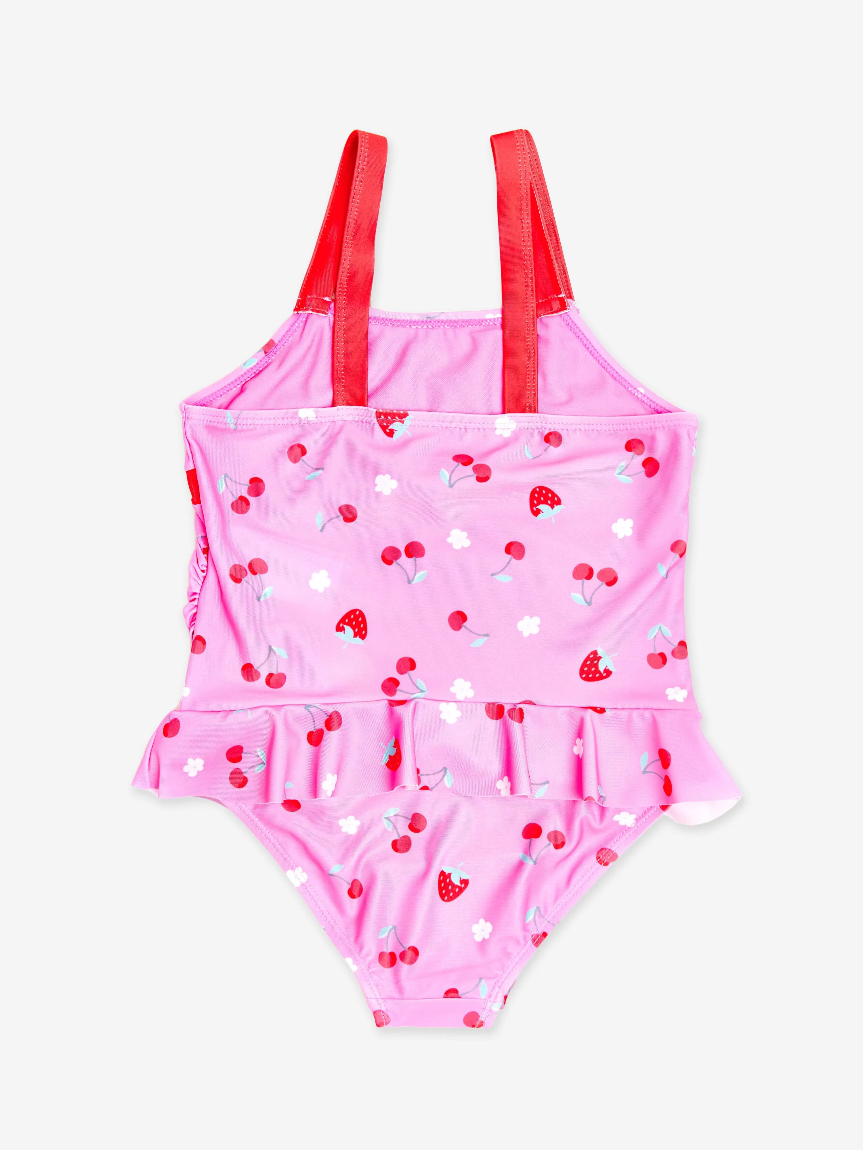 Mädchen Kirsch Badeanzug in Rosa (UPF50 )
