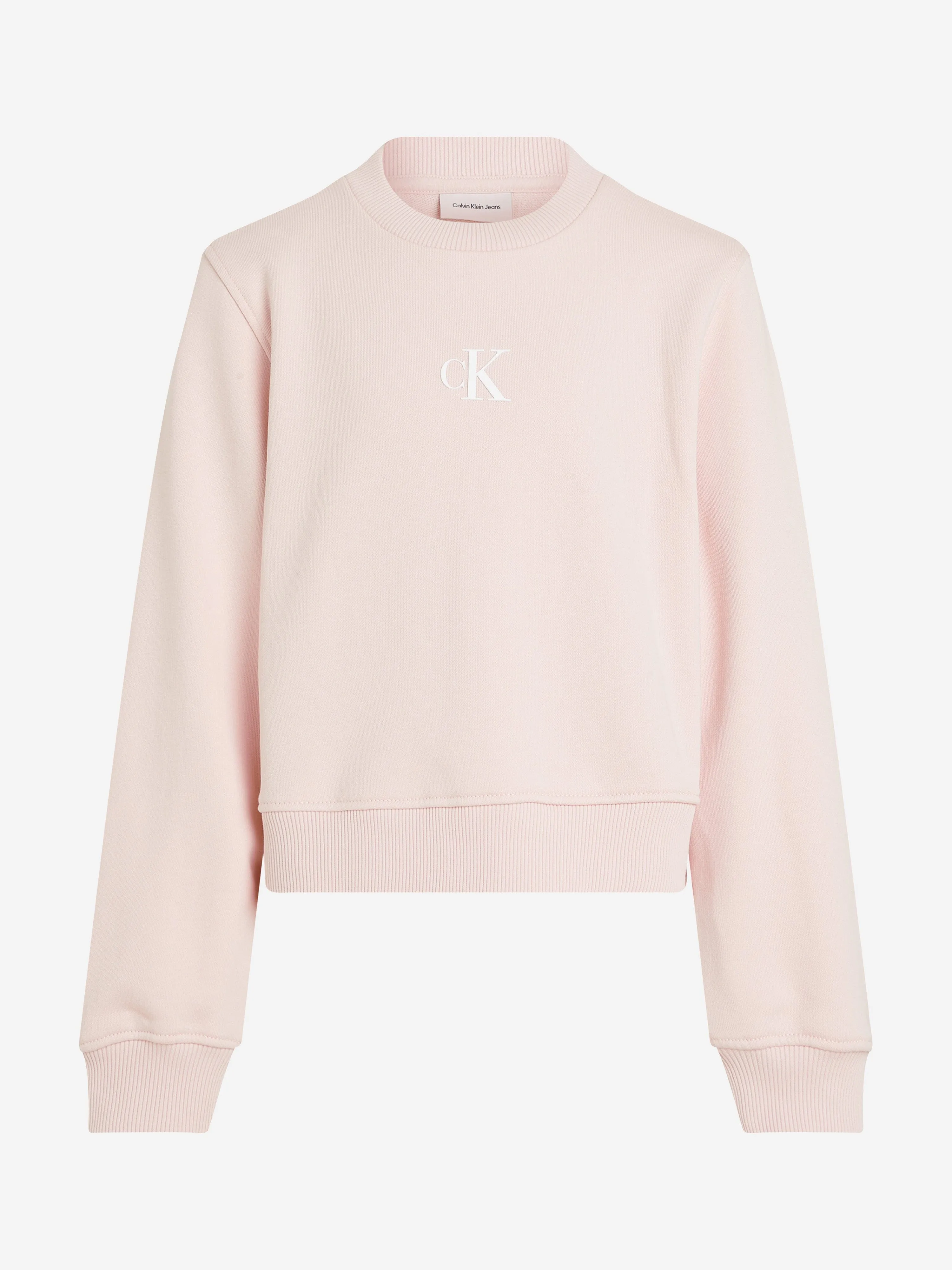 Mädchen CK Logo Sweatshirt in Rosa