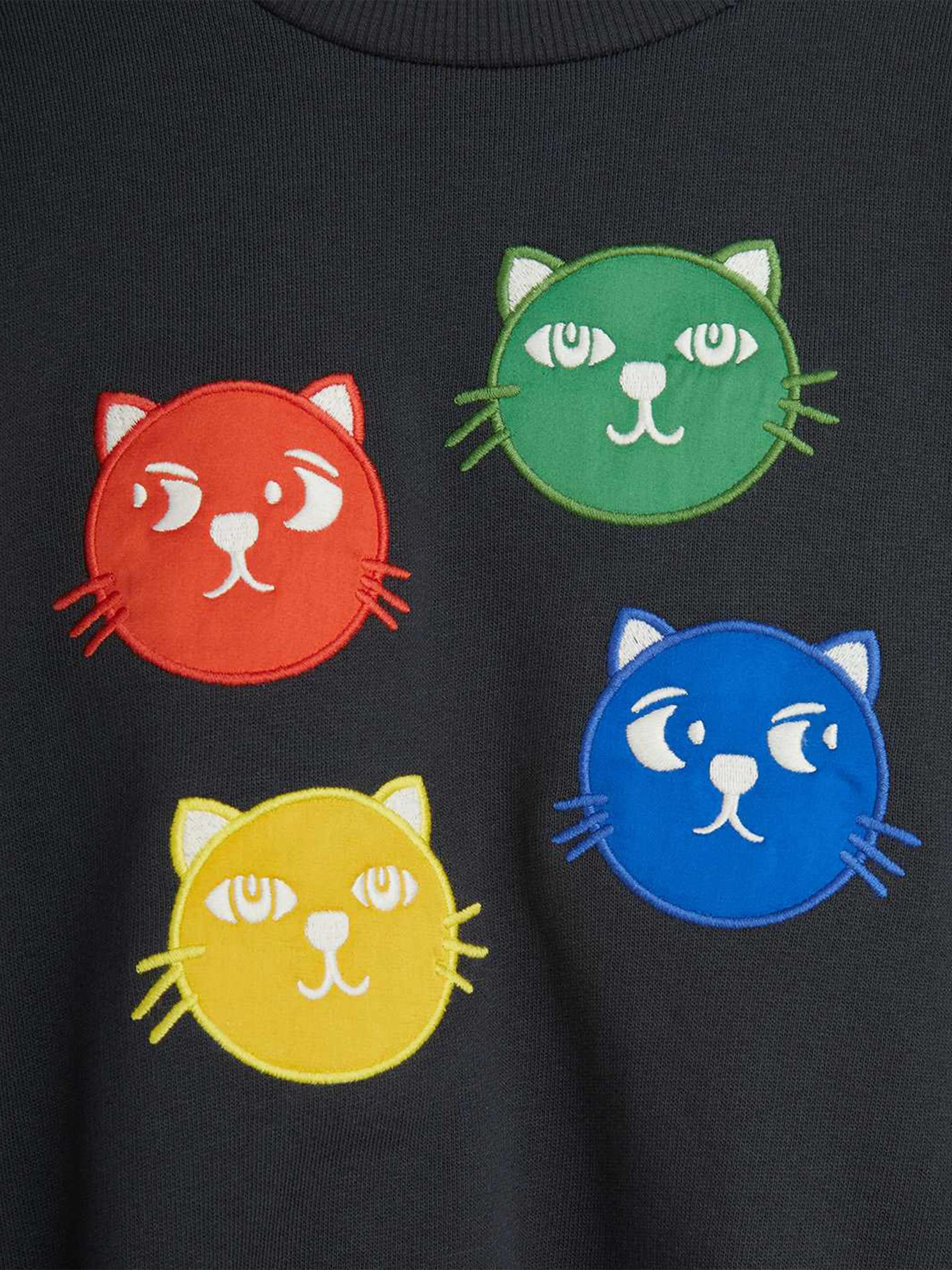 Mädchen Cool Cats Sweatshirt in Schwarz