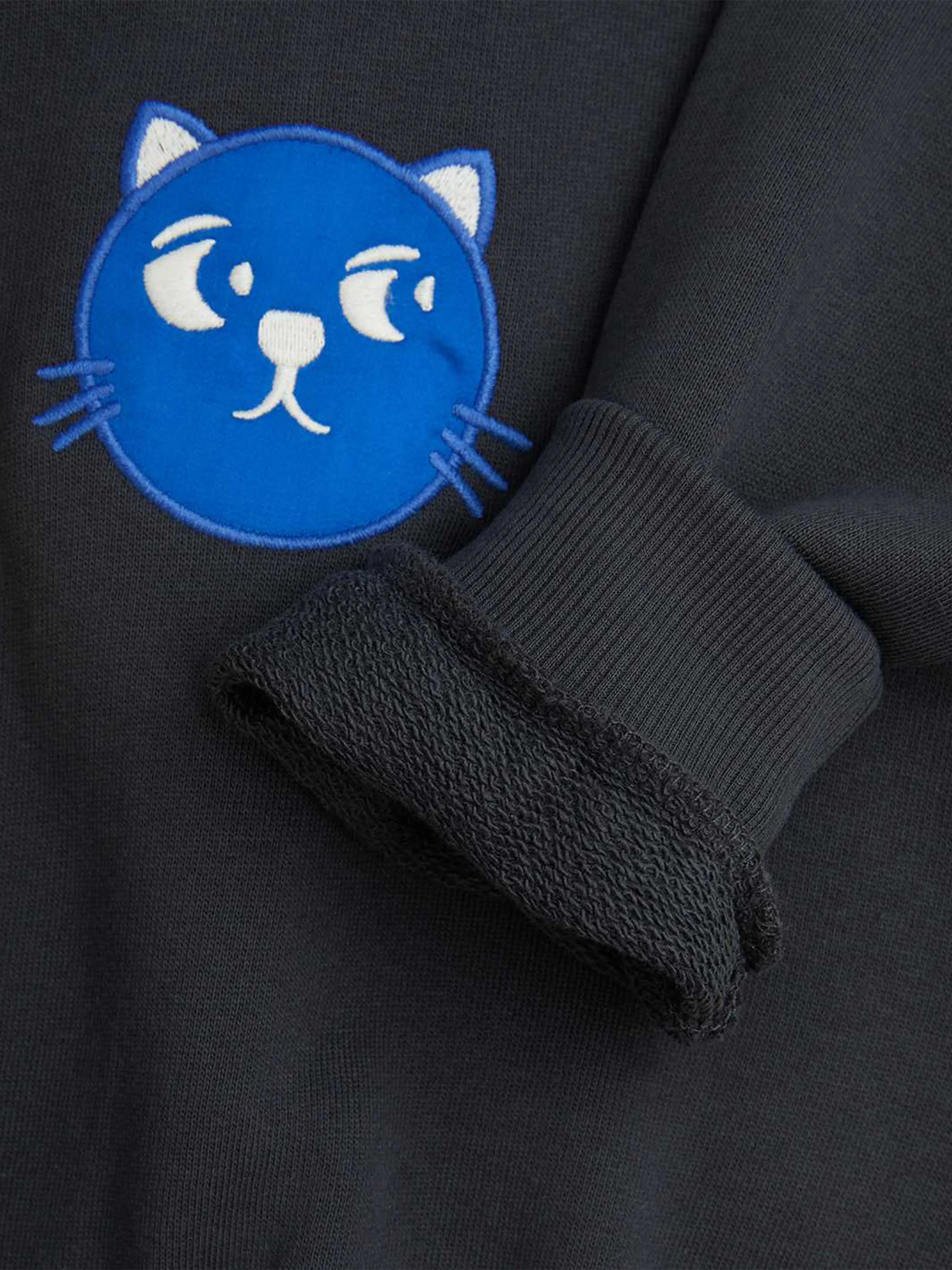 Mädchen Cool Cats Sweatshirt in Schwarz