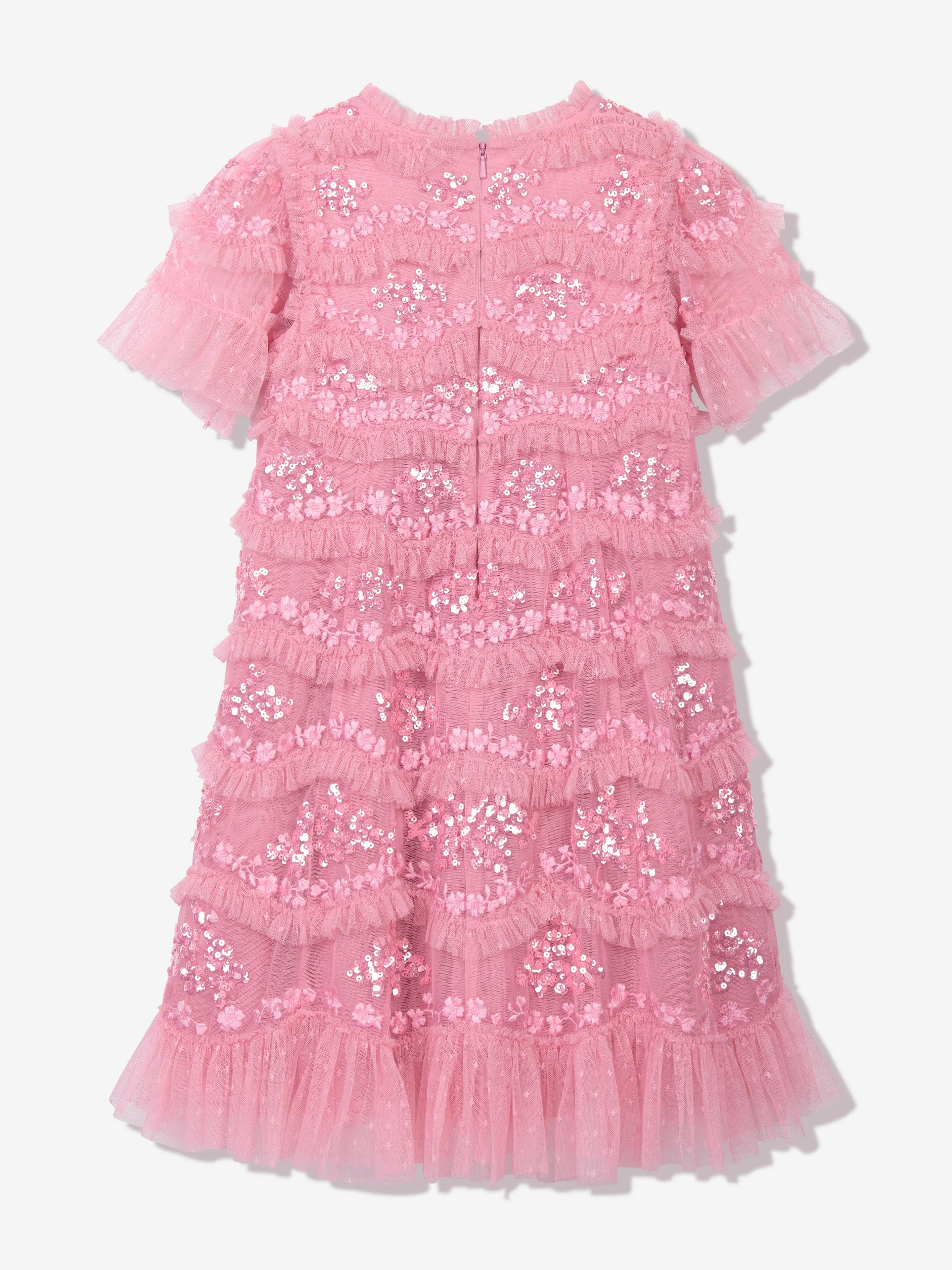 Mädchen Daisy Wave Kleid in Rosa
