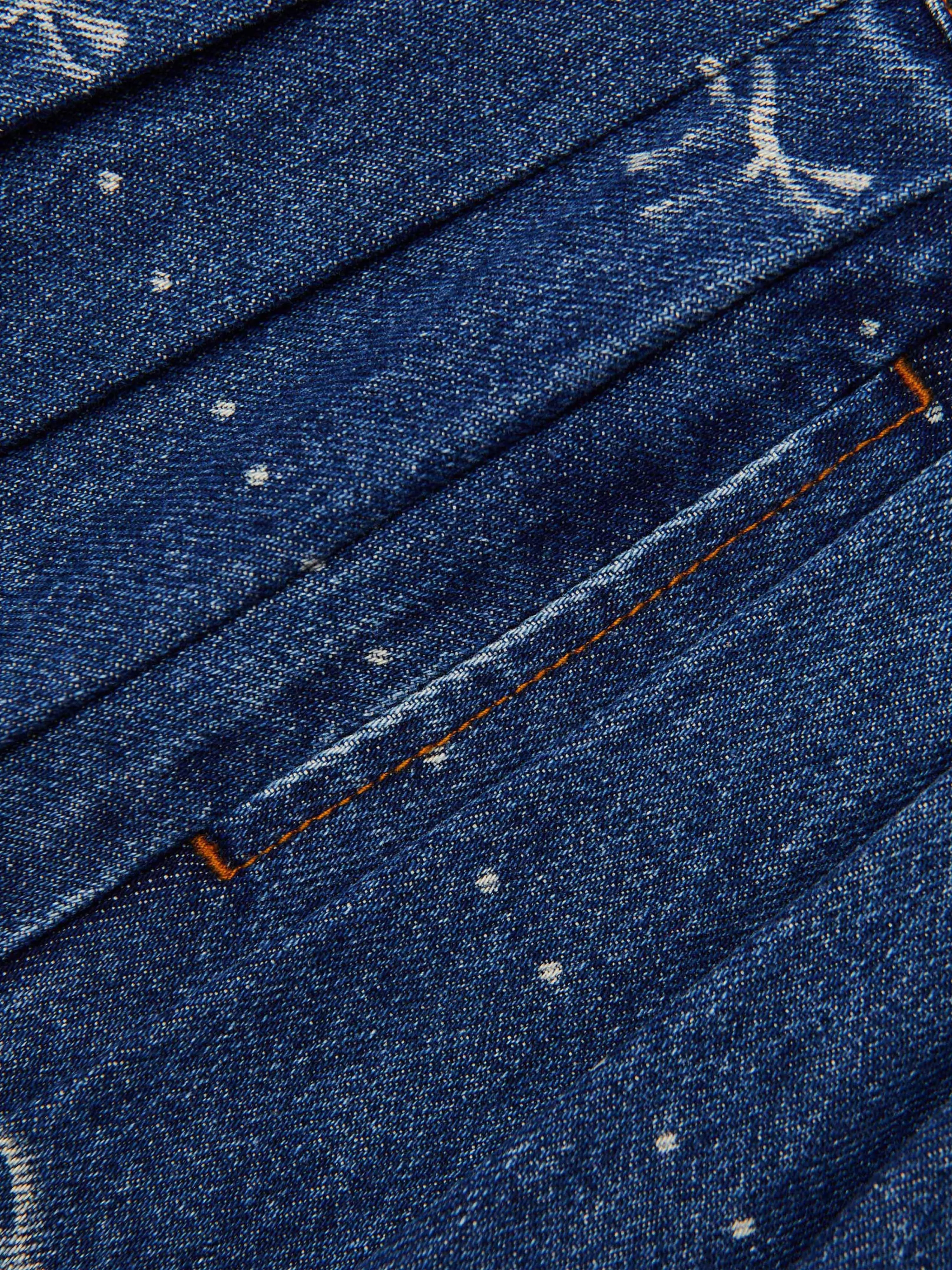 Mädchen Jeansrock mit Schleifenprint in Blau