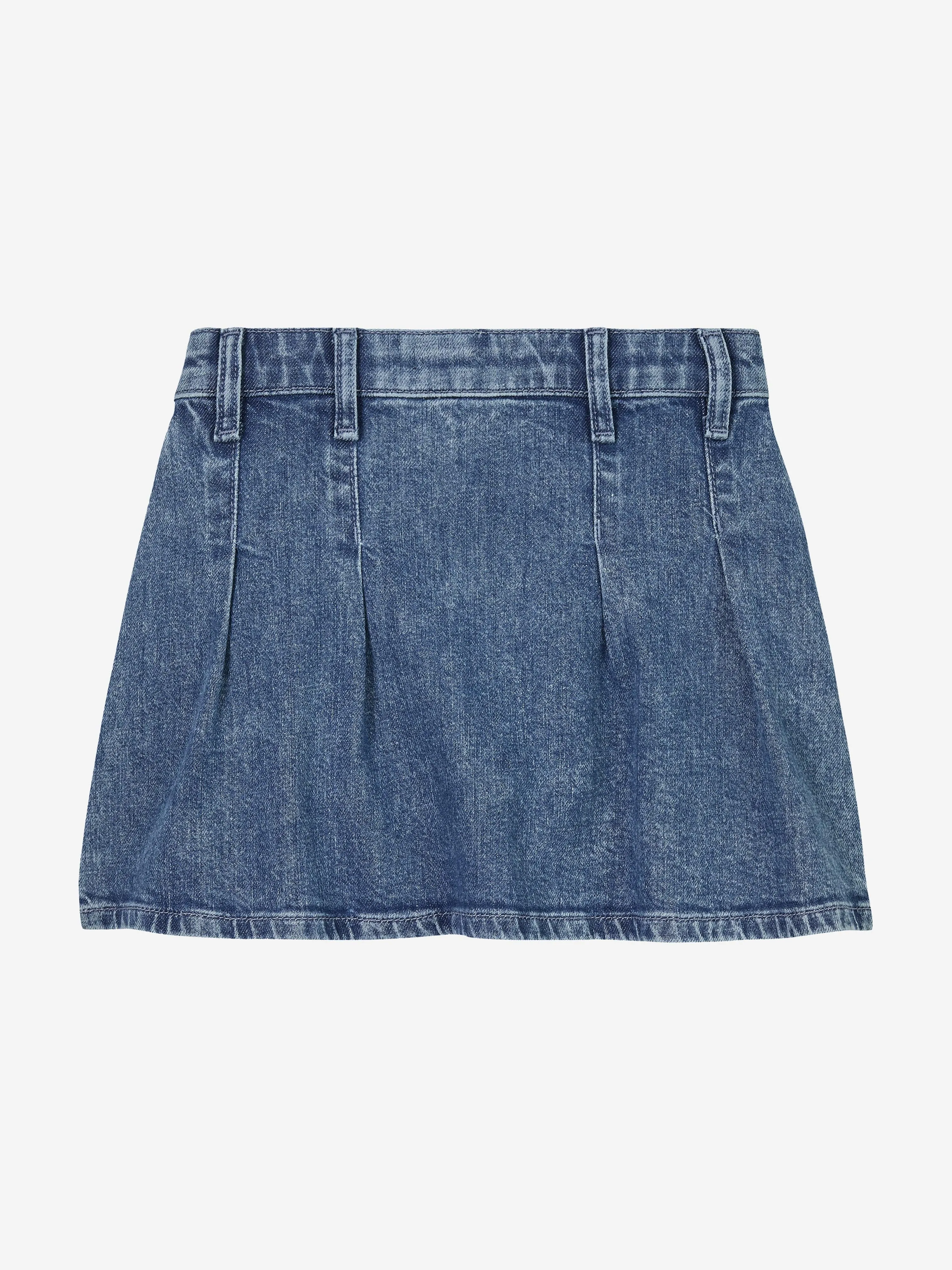 Mädchen Denim Plisseerock in Blau