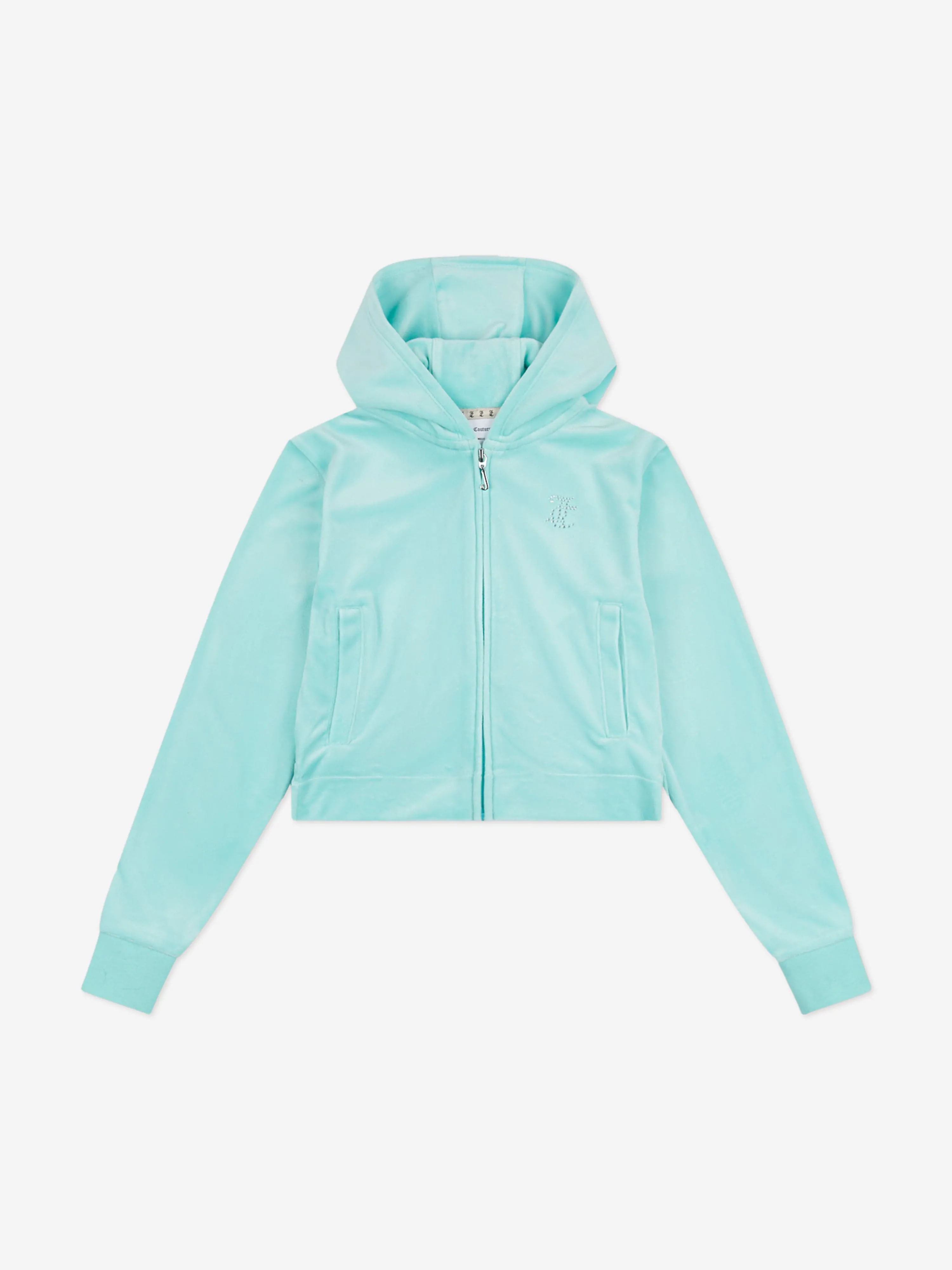 Mädchen Diamante Logo Reißverschluss Top in Blau