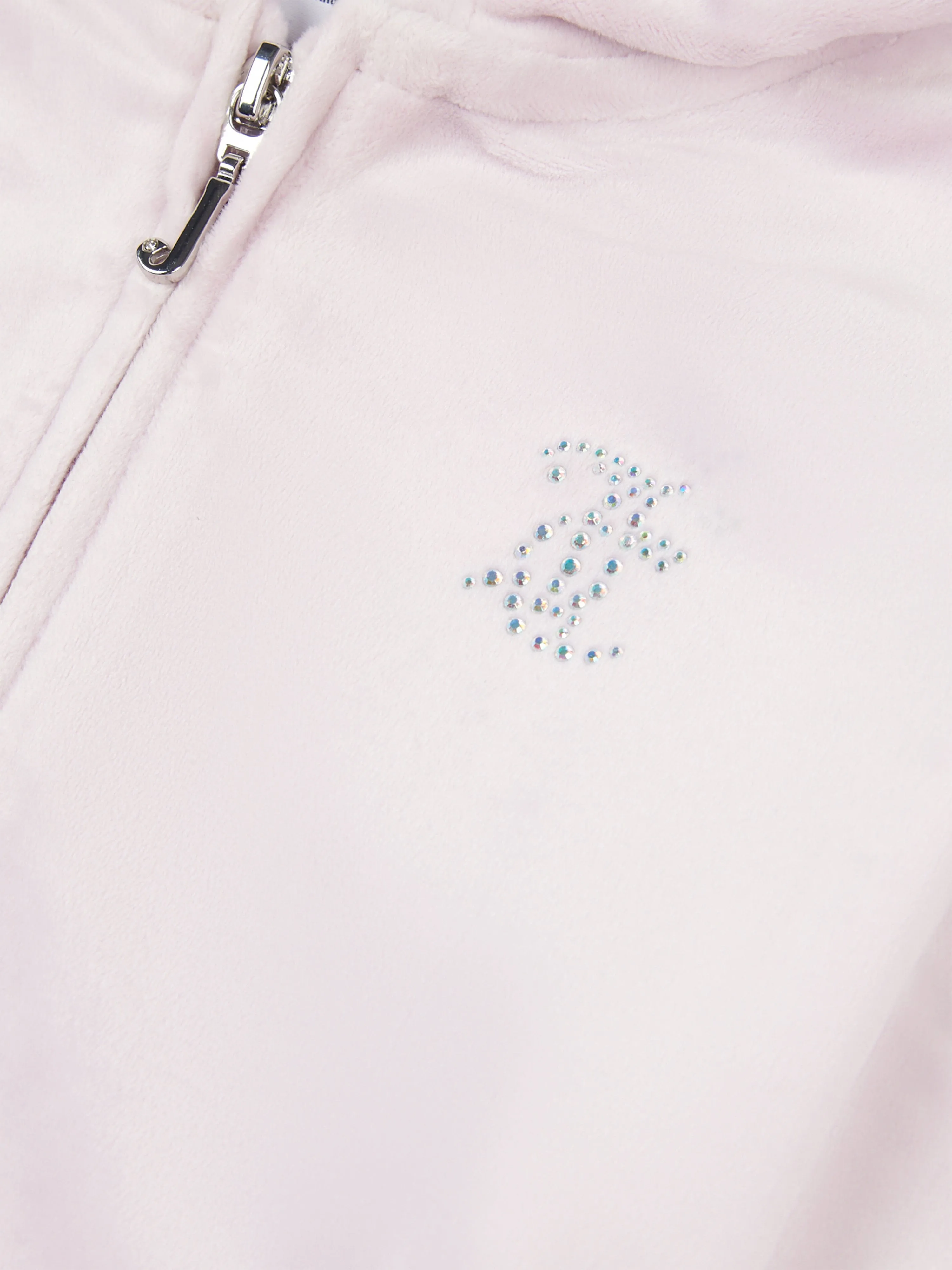 Mädchen Diamante Logo Reißverschluss Top in Lila