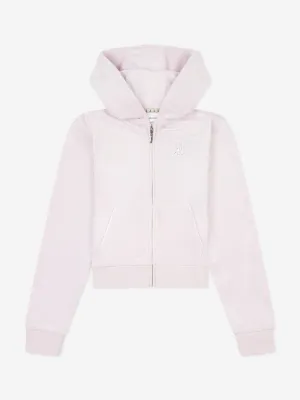 Mädchen Diamante Logo Reißverschluss Top in Lila