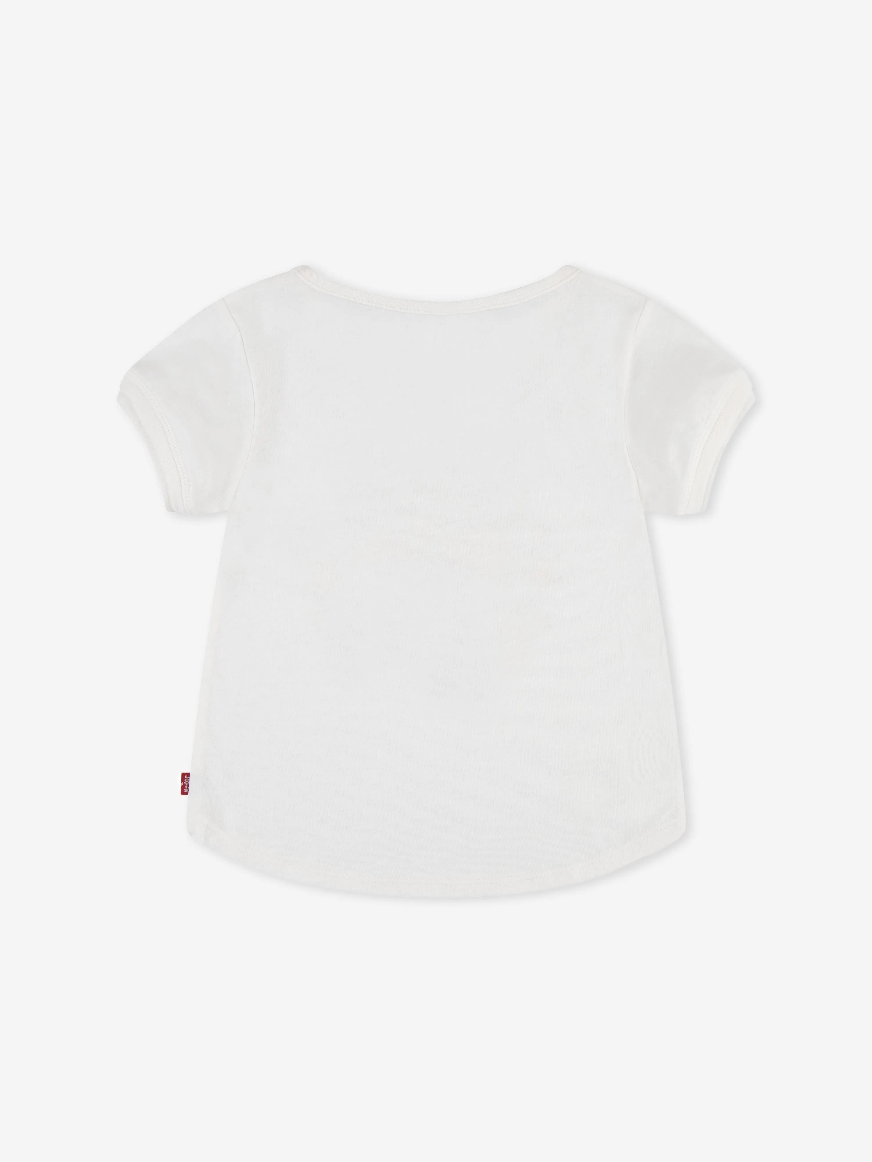 Mädchen Doppelbund T-Shirt in Beige