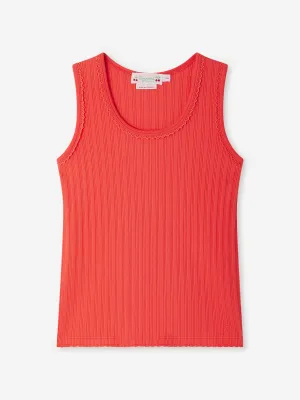 Mädchen Edina Ärmelloses Top in Rot
