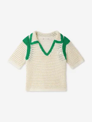 Mädchen Elanita Pullover in Elfenbein