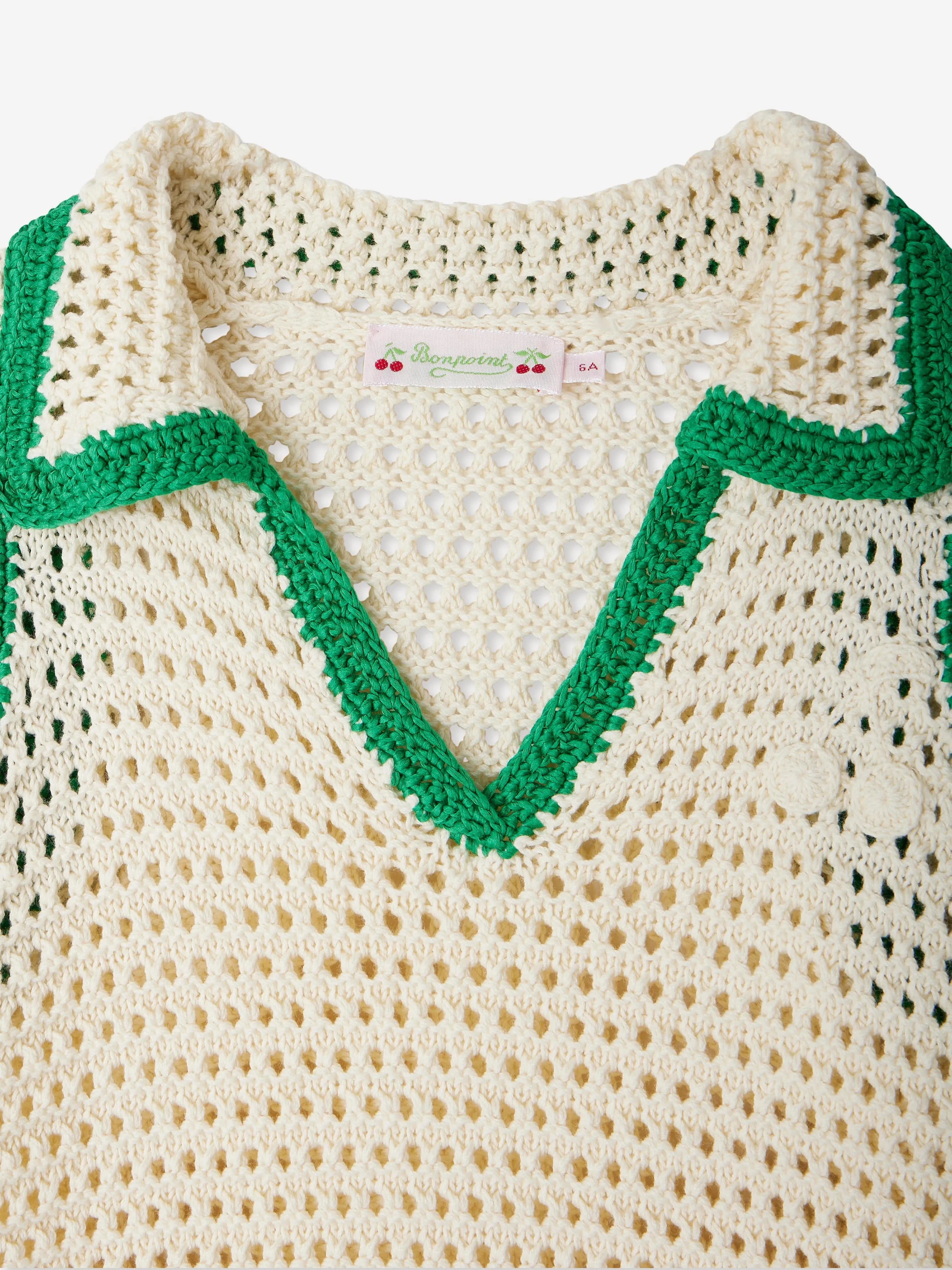 Mädchen Elanita Pullover in Elfenbein
