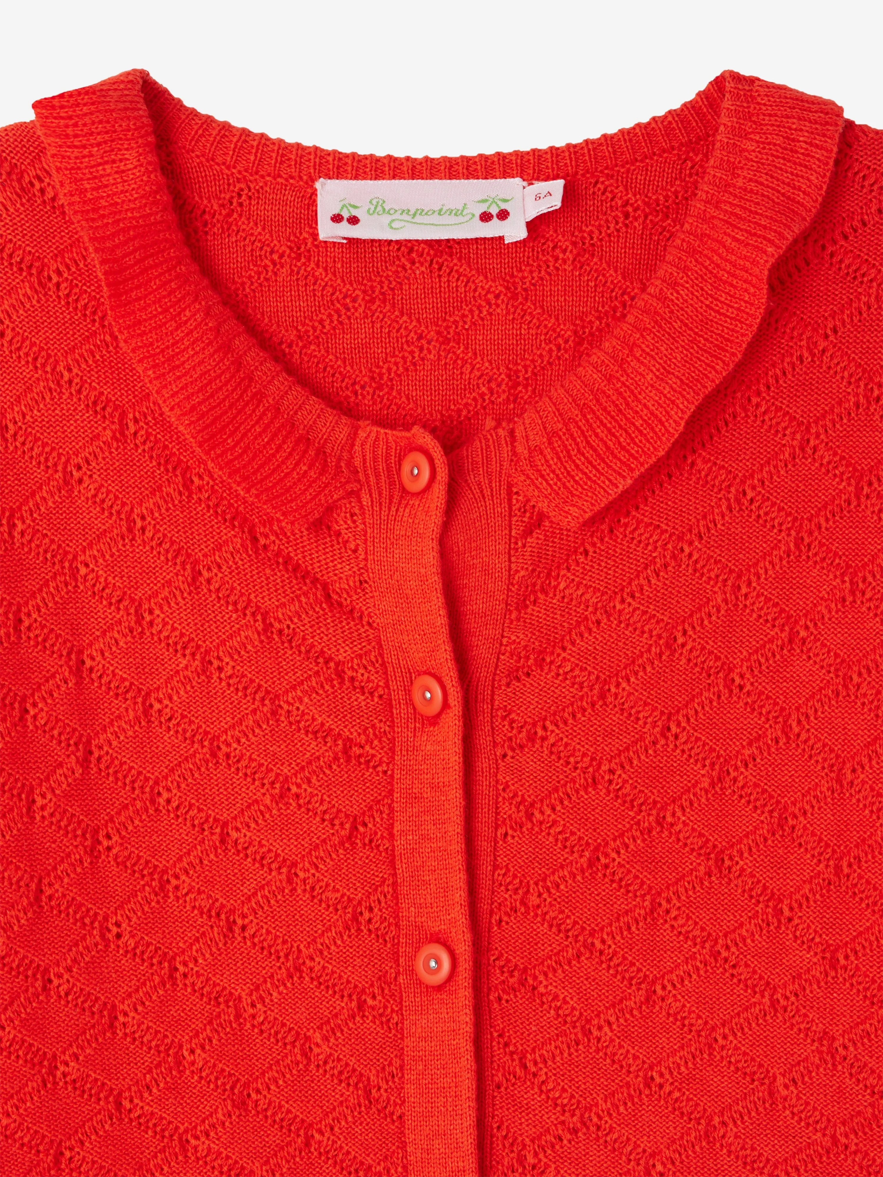 Mädchen Emy Cardigan in Rot
