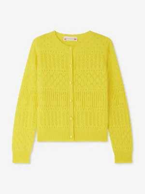 Mädchen Enza Cardigan in Gelb