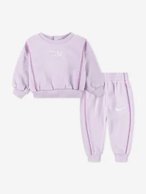 Essentieller Jogginganzug für Mädchen in Lila