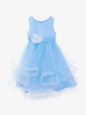 Mädchen Feen-Frost Kleid in Blau