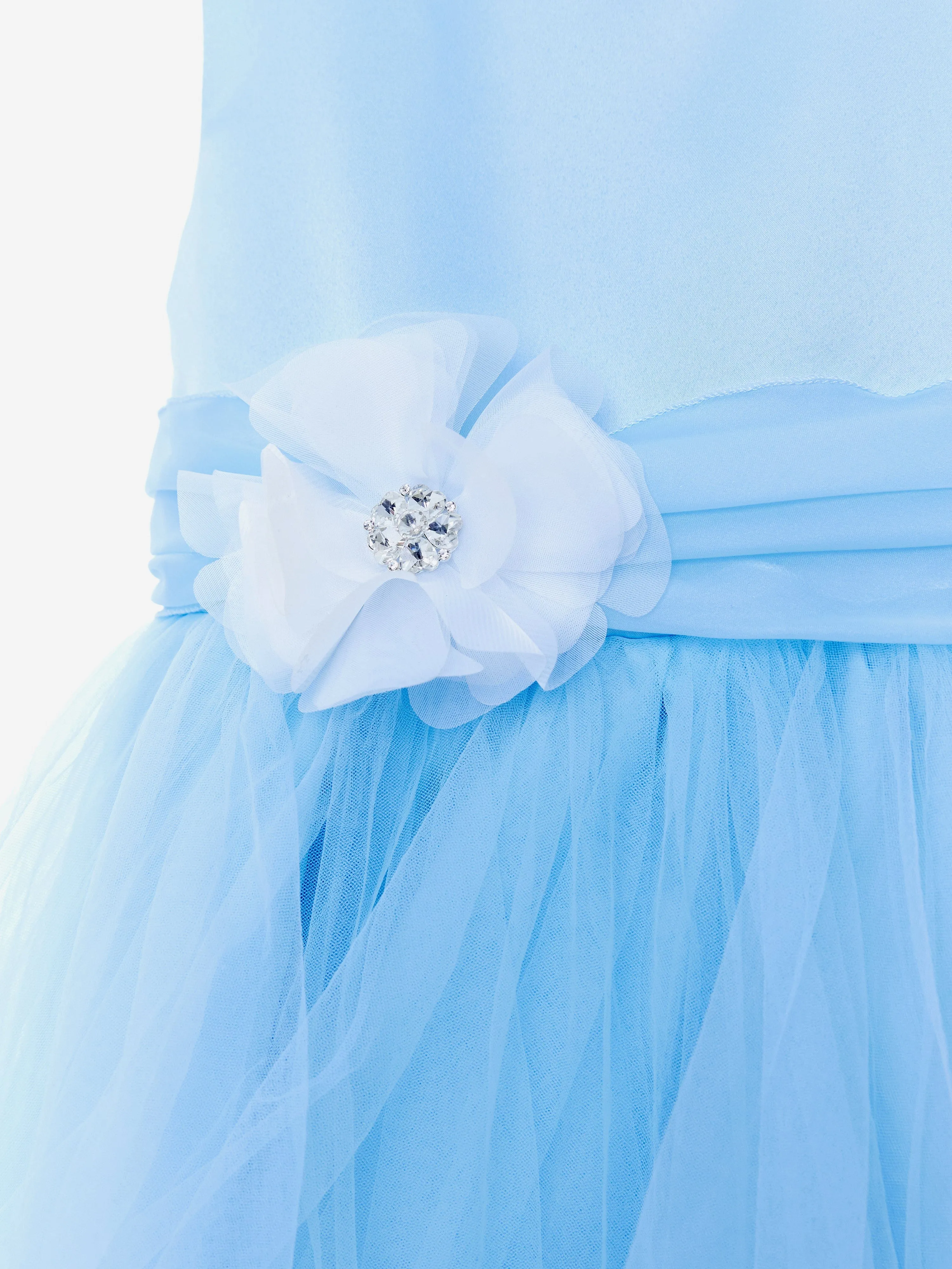 Mädchen Feen-Frost Kleid in Blau