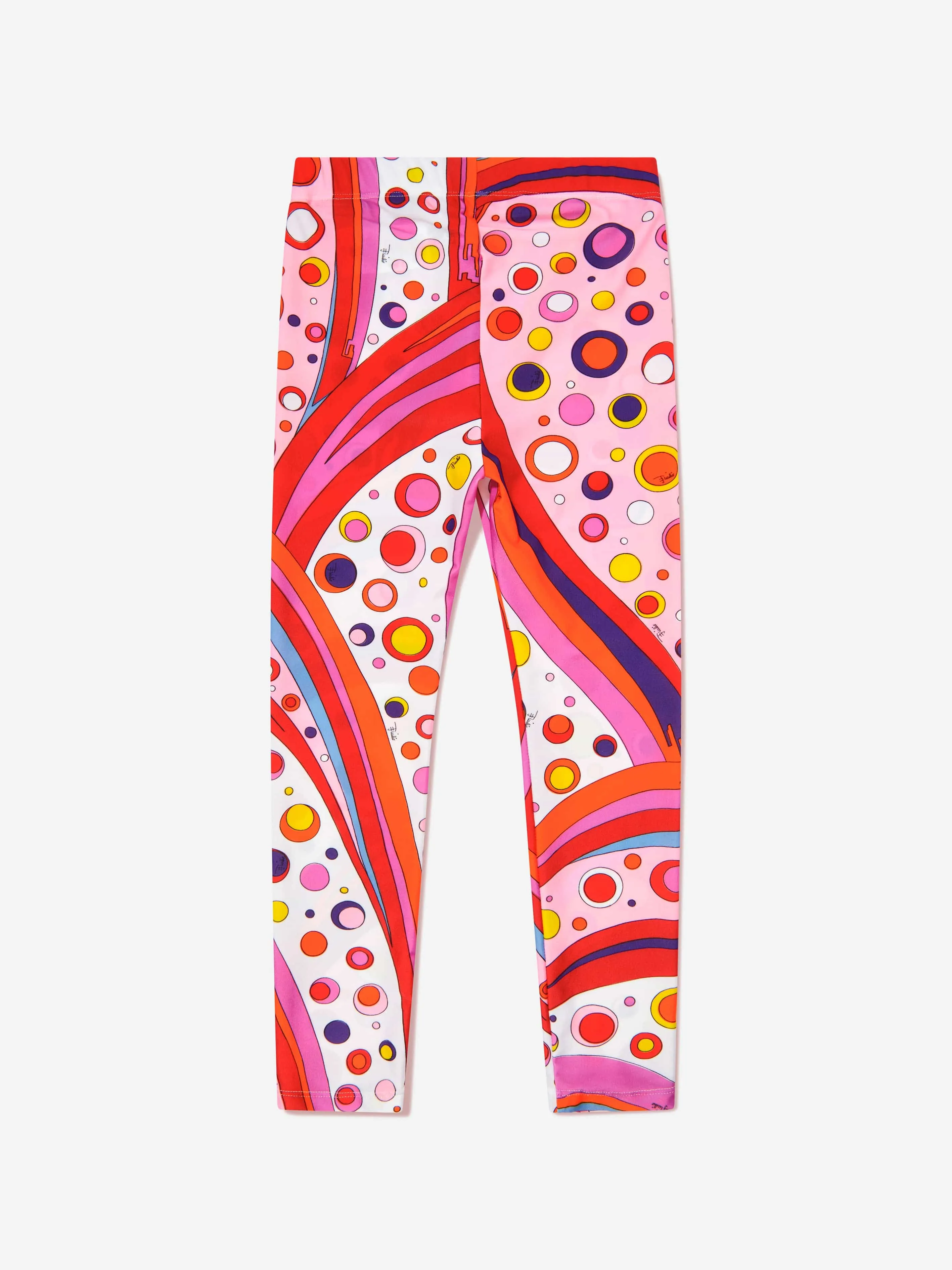 Mädchen Fontane Print Leggings in Rot