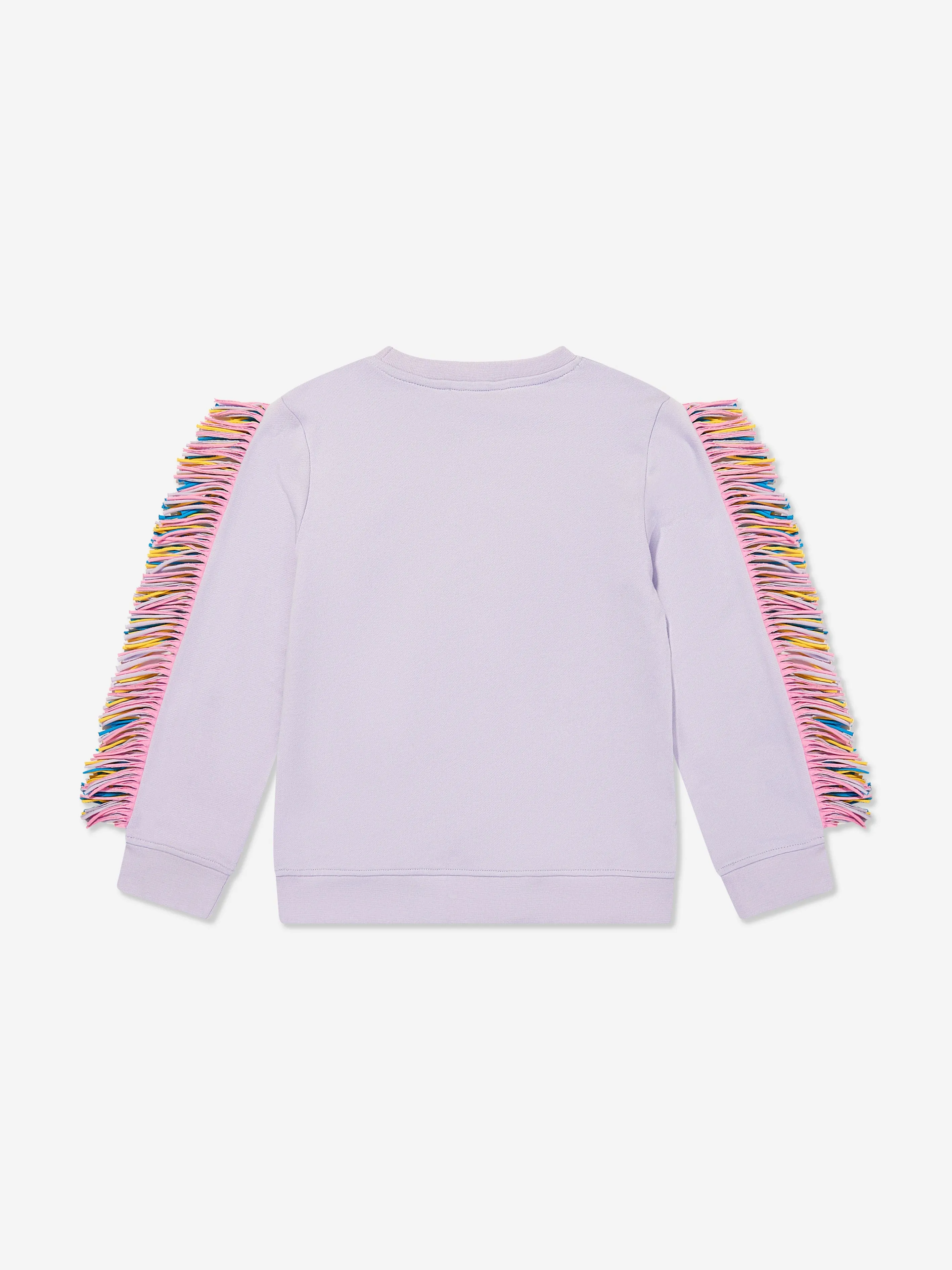 Mädchen Fransen Stern Sweatshirt in Lila