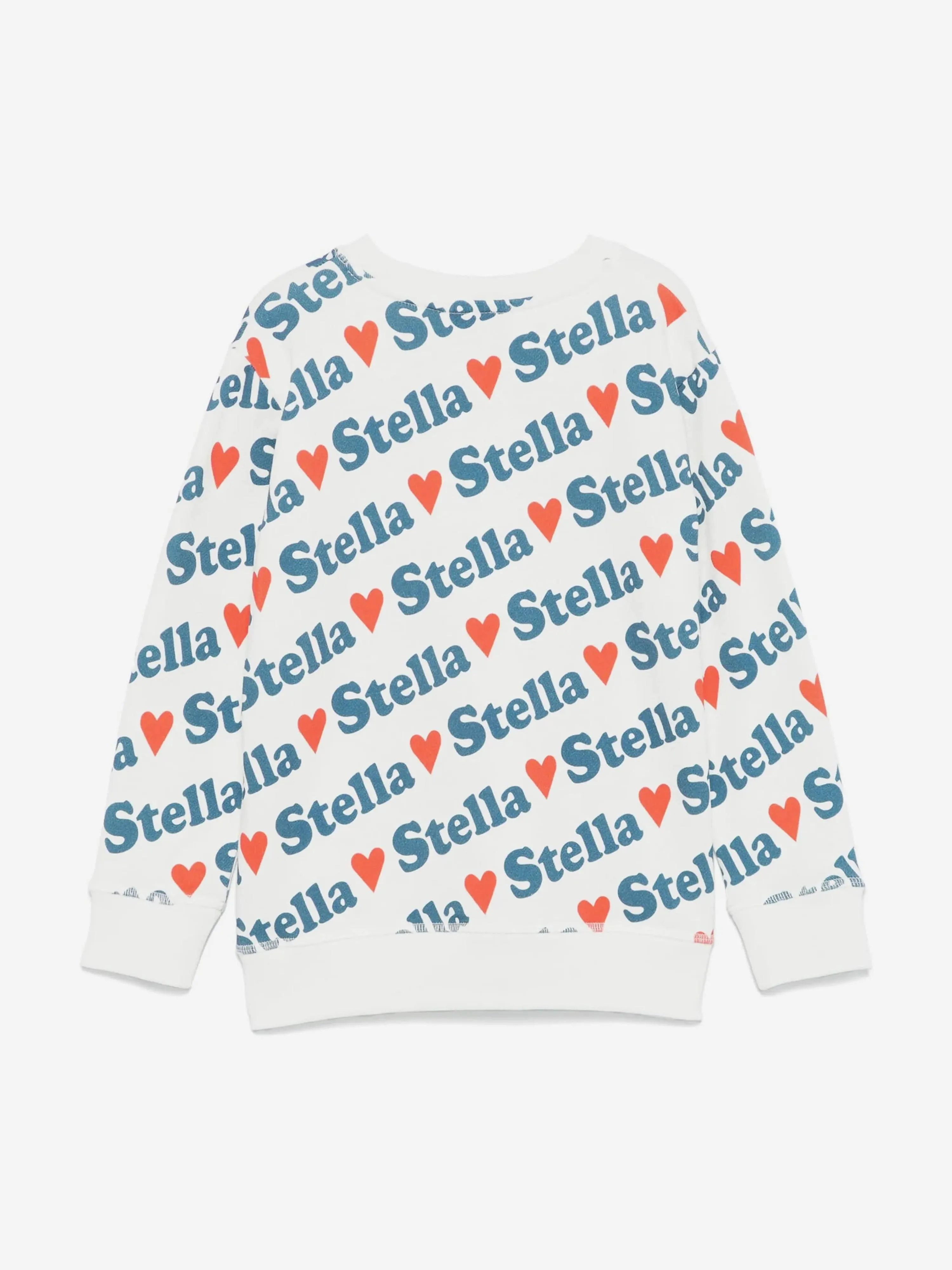 Mädchen Herz Logo Sweatshirt in Elfenbein