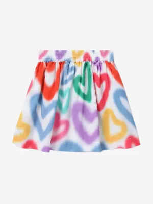 Mädchen Herzrock in Multicolor