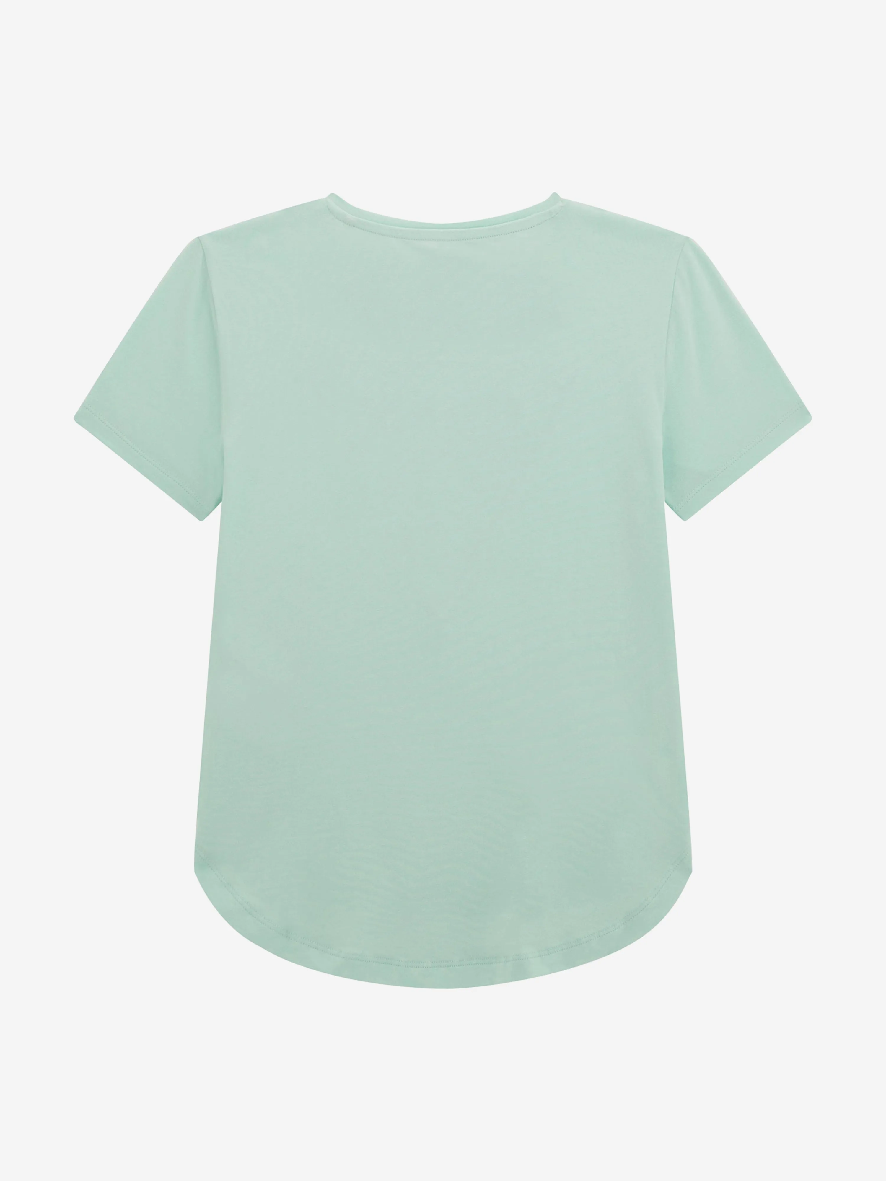 Mädchen High Low T-Shirt in Grün