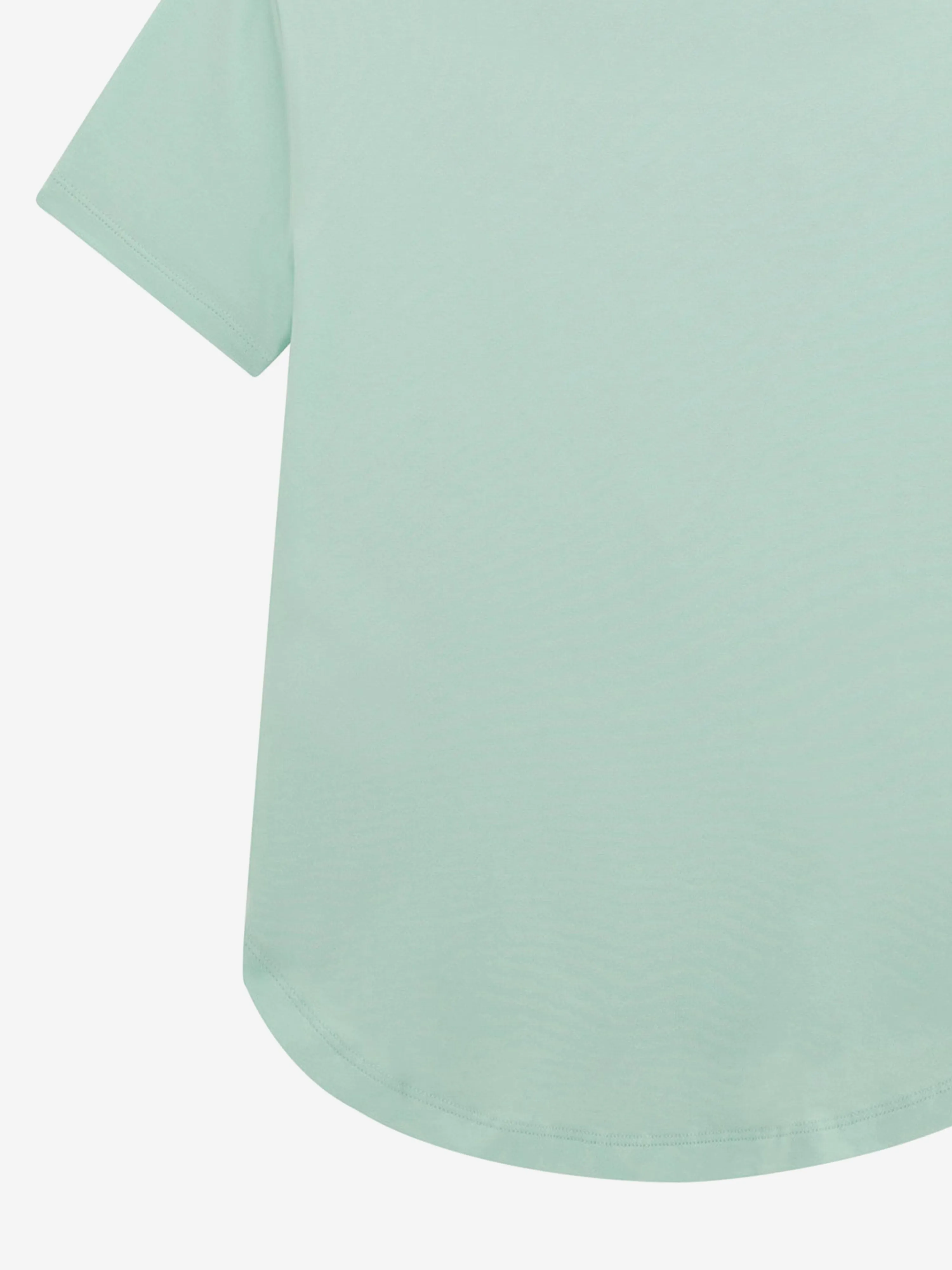 Mädchen High Low T-Shirt in Grün
