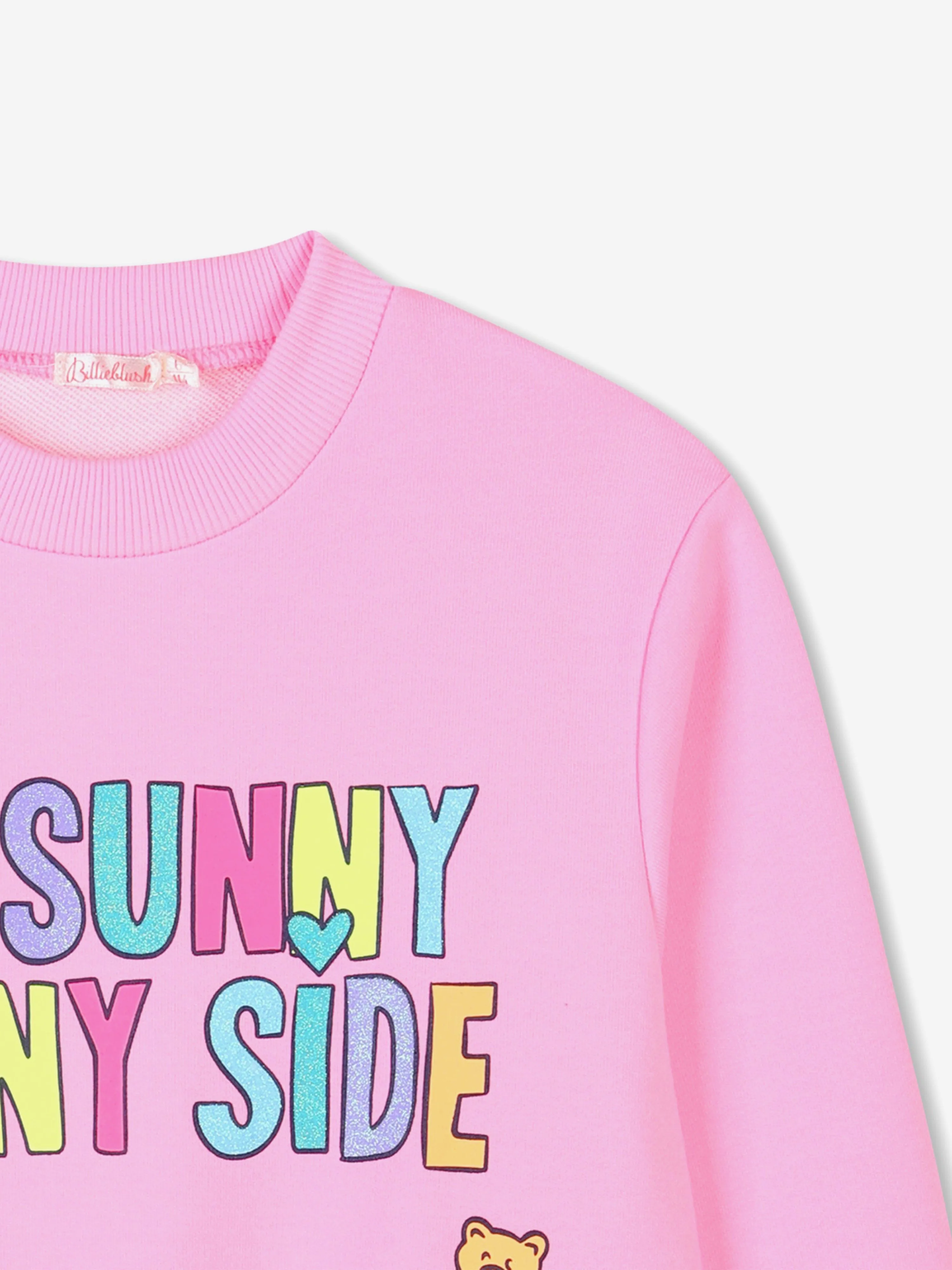 Mädchen Sweatshirt mit Aufdruck in Rosa