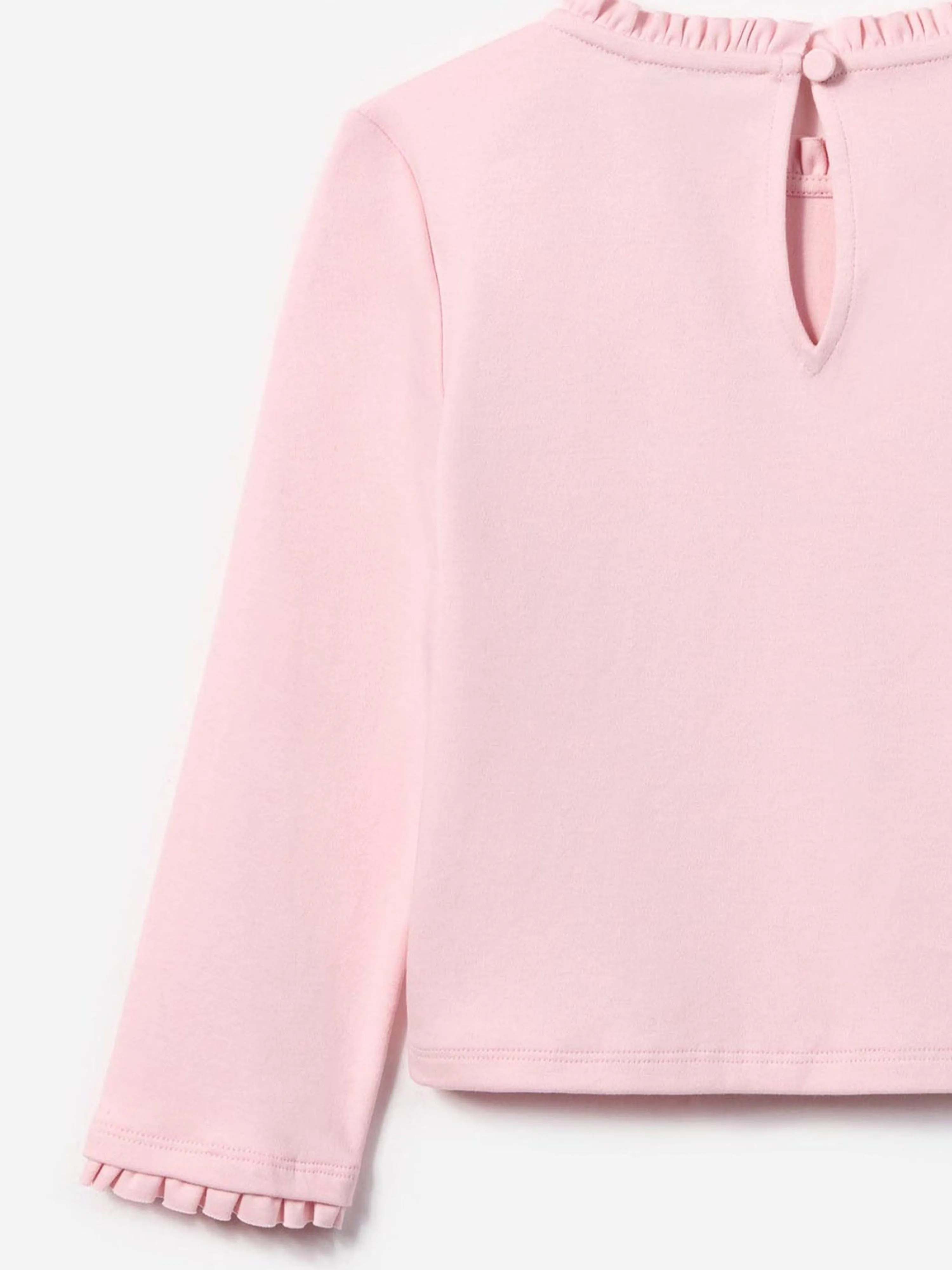 Mädchen Jersey Rüschen-Herz-Top in Rosa