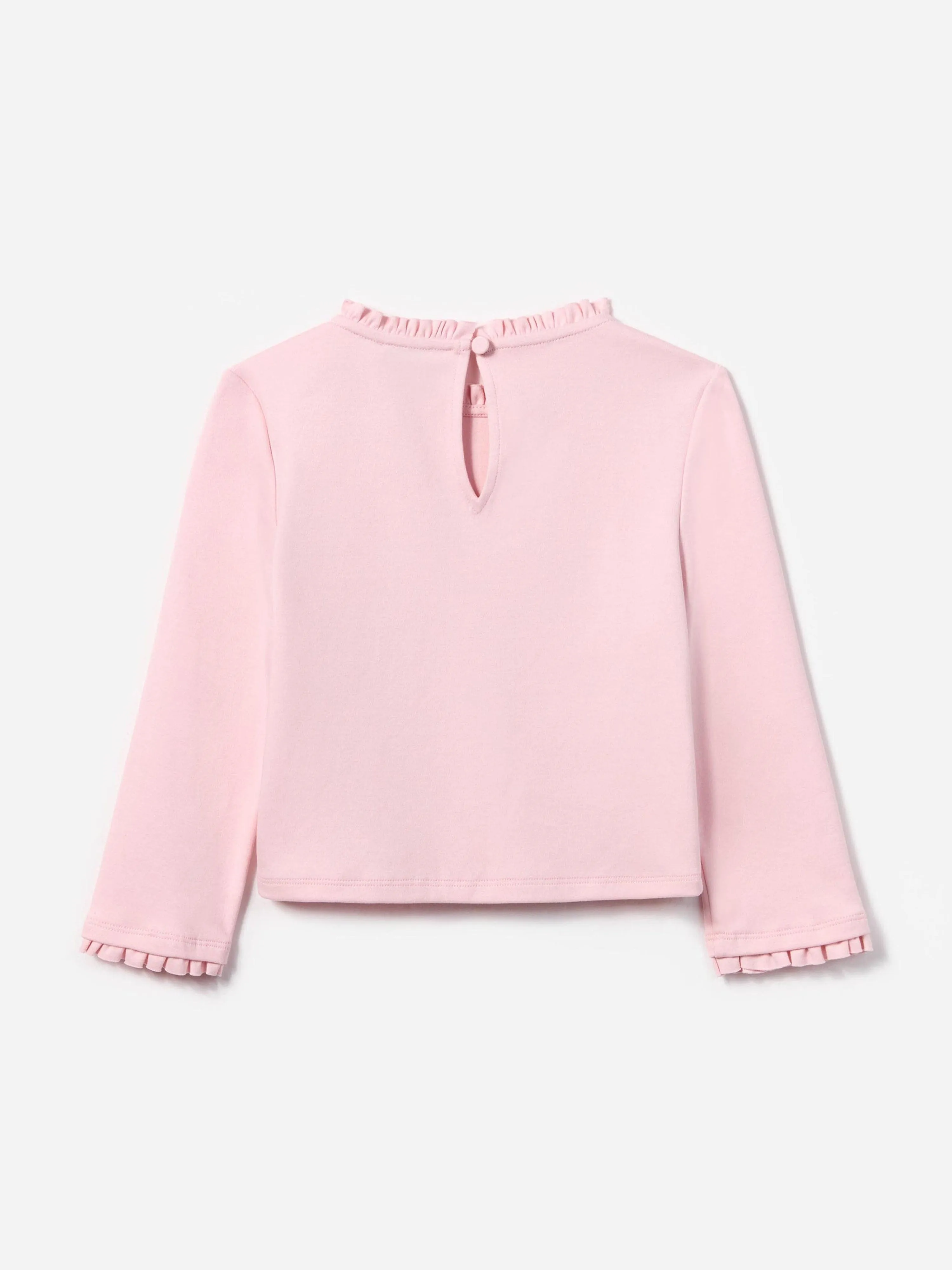 Mädchen Jersey Rüschen-Herz-Top in Rosa