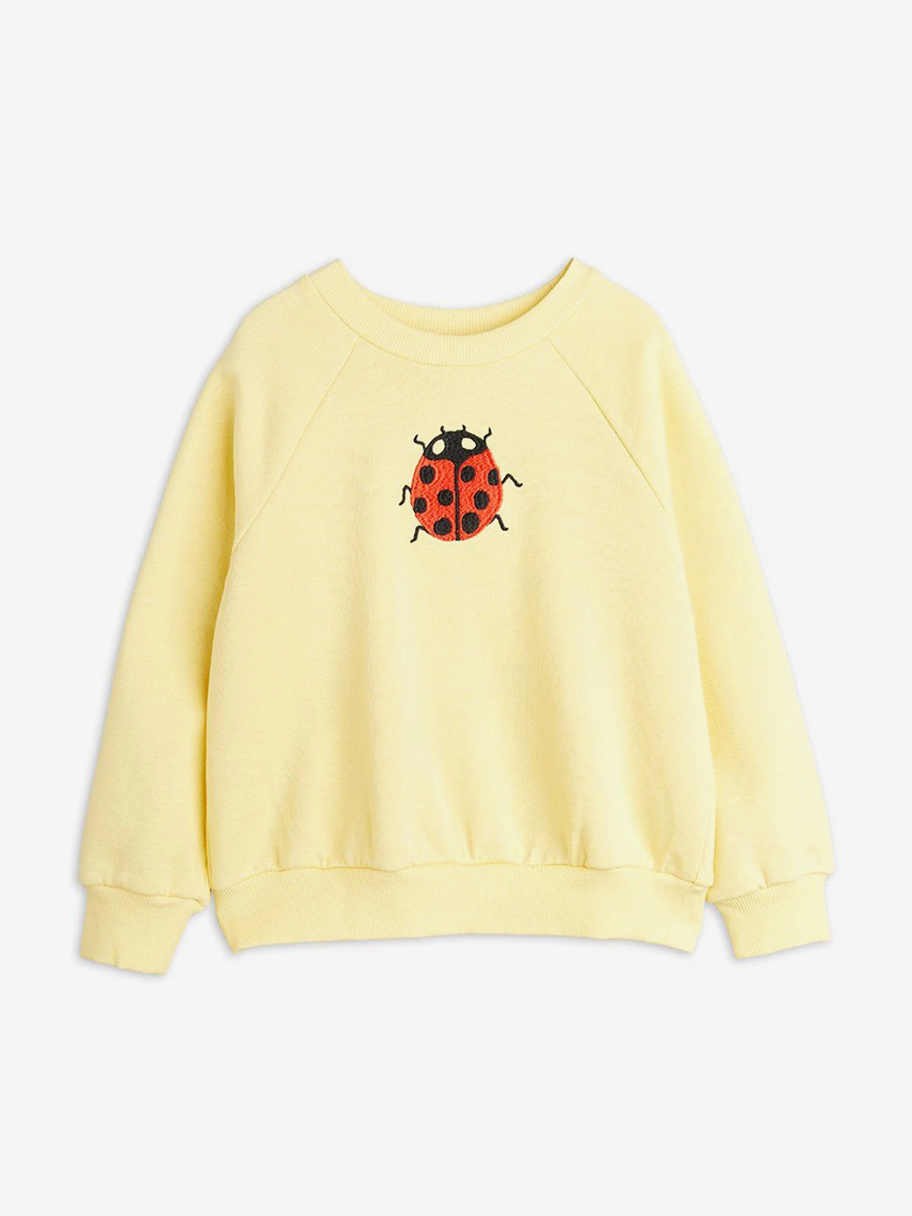 Mädchen Marienkäfer Bestickter Sweatshirt in Gelb
