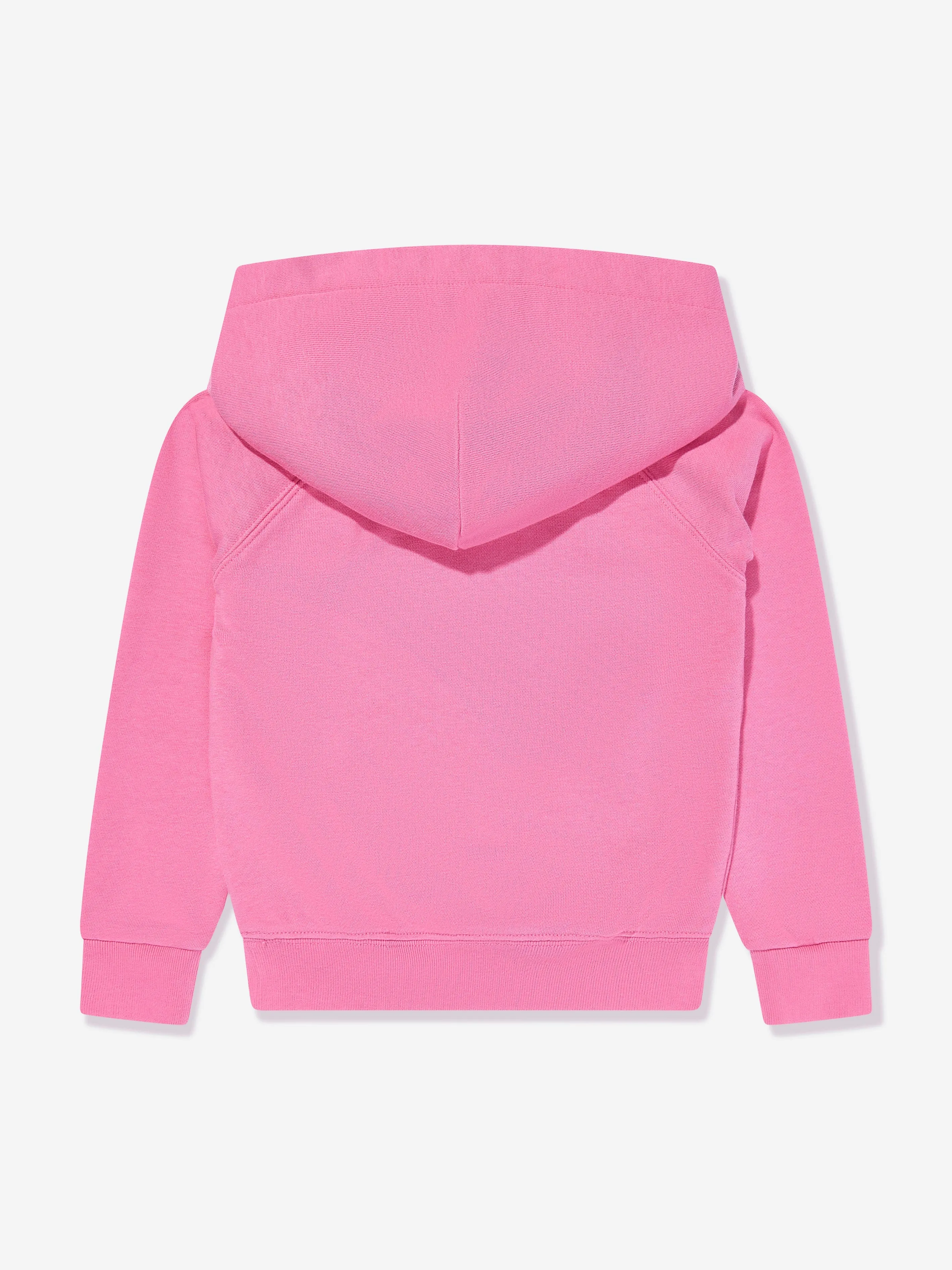 Mädchen Logo Hoodie in Rosa