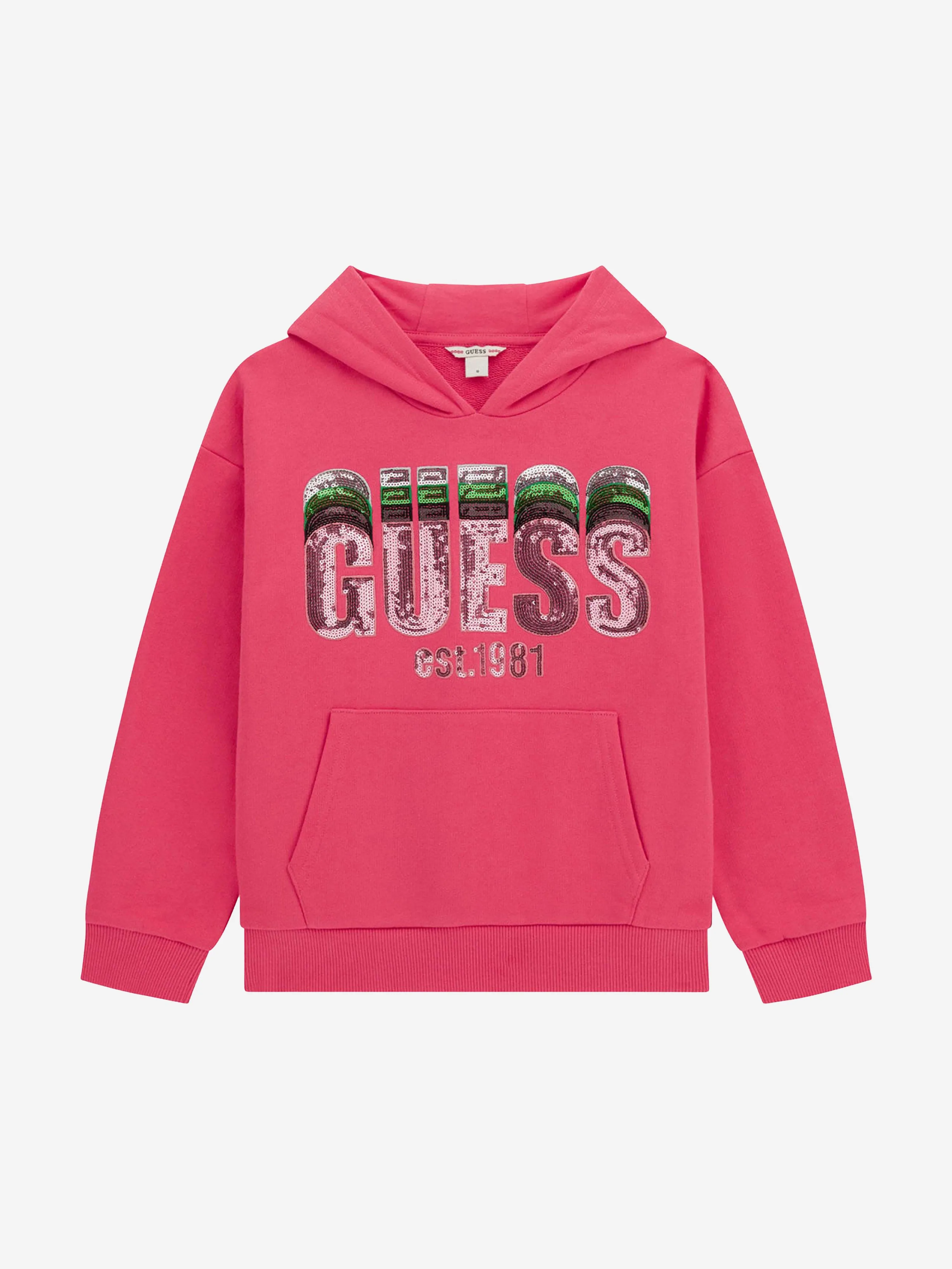 Mädchen Logo Hoodie in Rosa