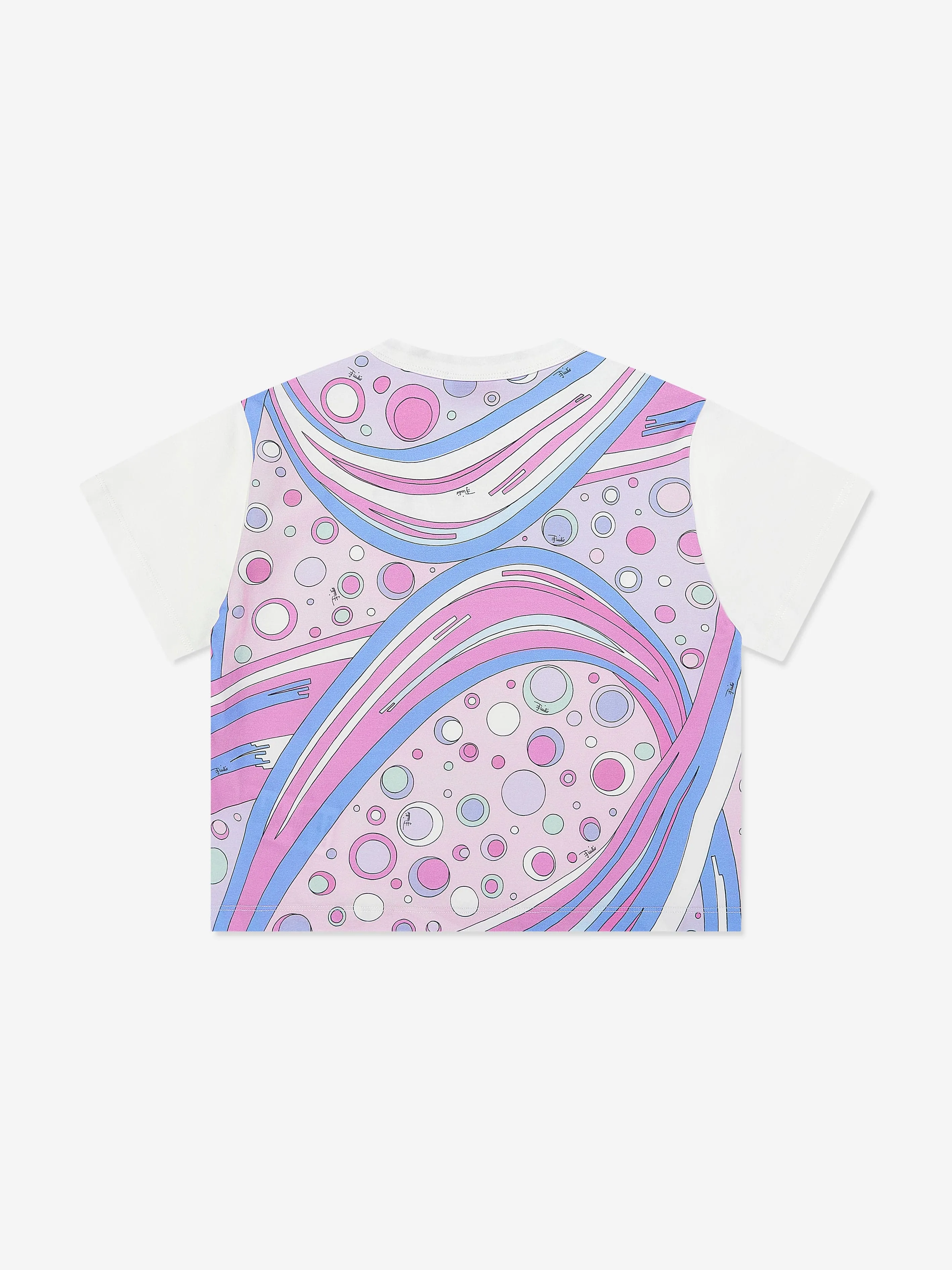 Mädchen Logo Jersey T-Shirt in Elfenbein