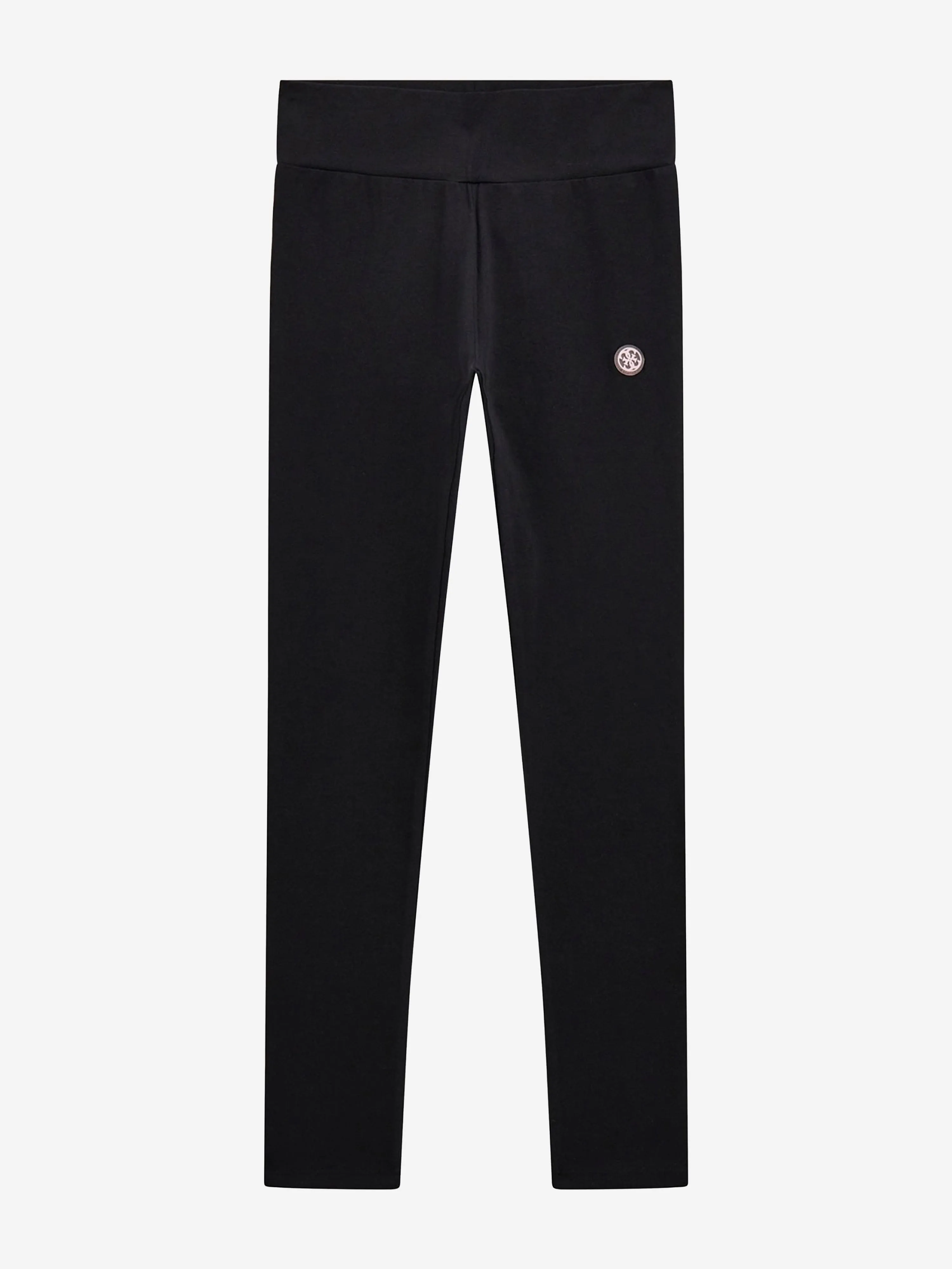 Mädchen Logo Leggings in Schwarz