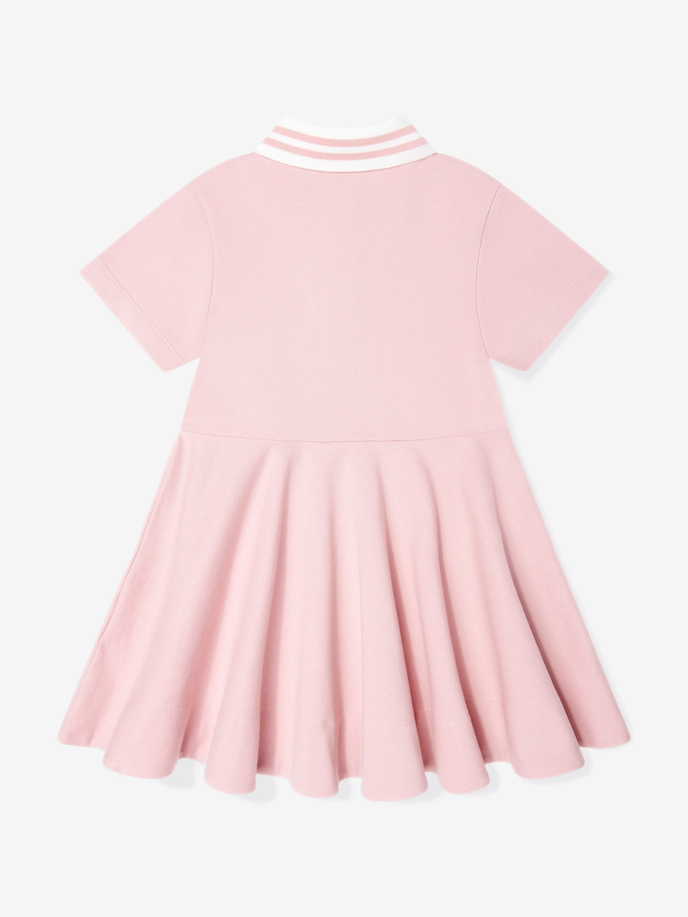 Mädchen Logo Polo Kleid in Rosa