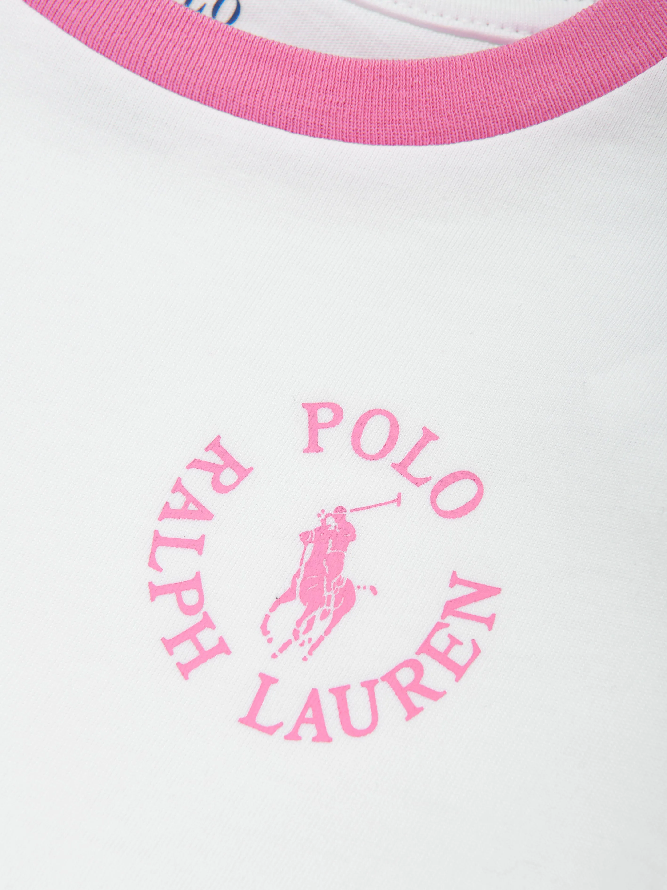 Mädchen Logo Print T-Shirt in Weiß