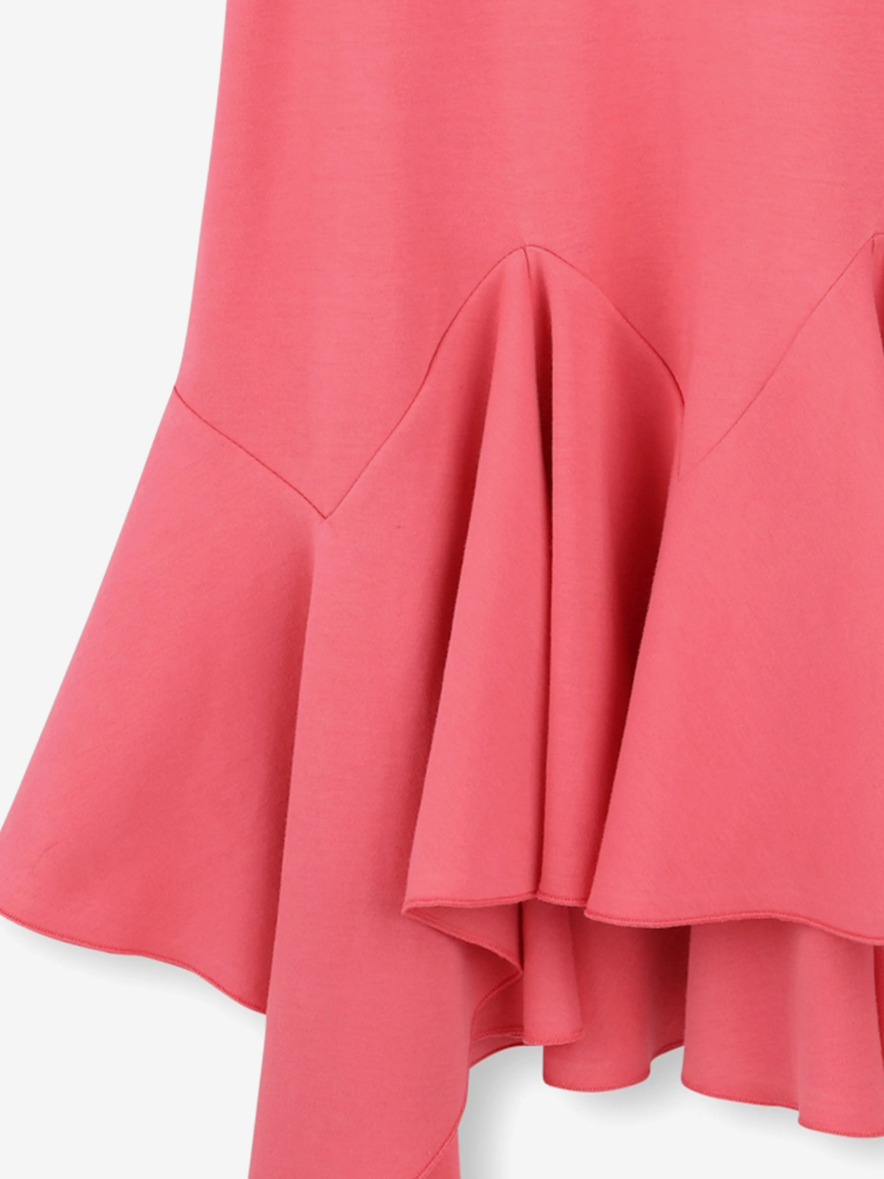 Mädchen Logo Rüschenkleid in Rosa