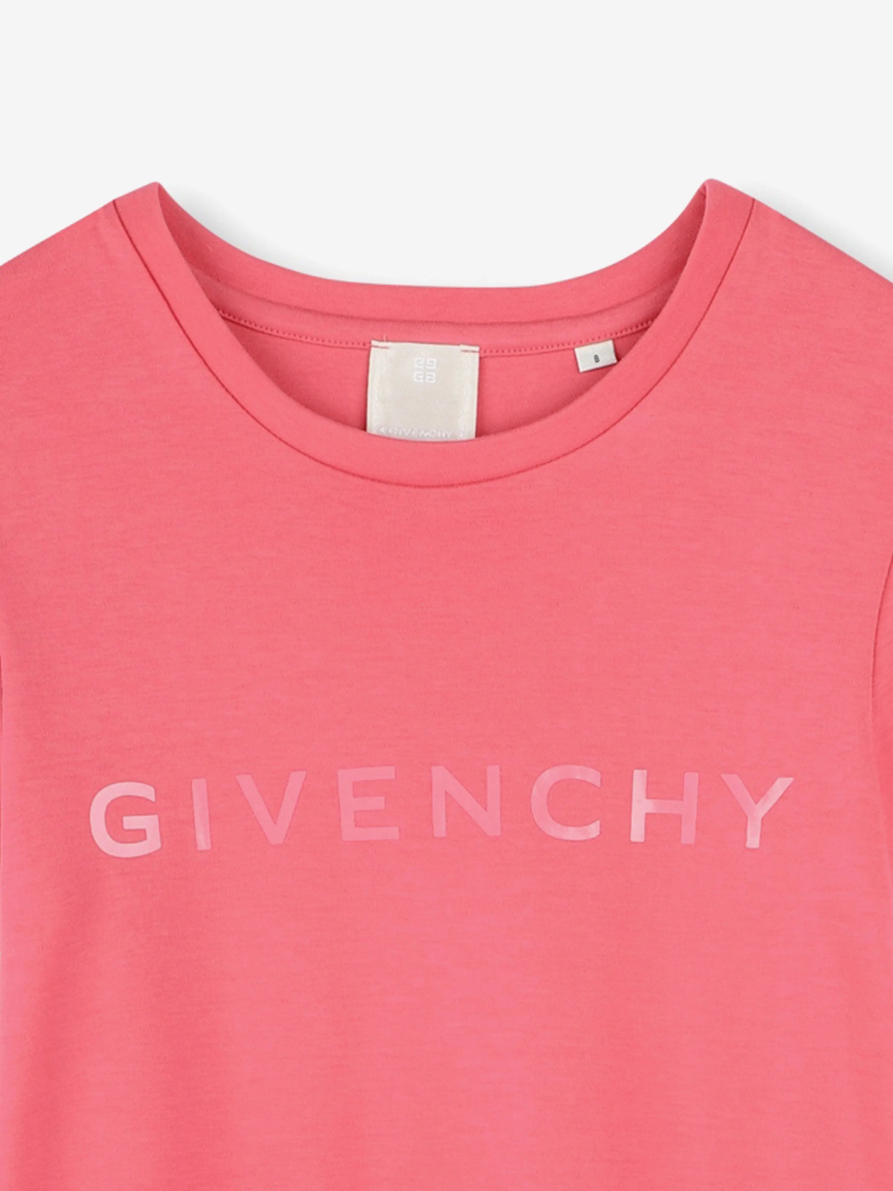 Mädchen Logo Rüschenkleid in Rosa