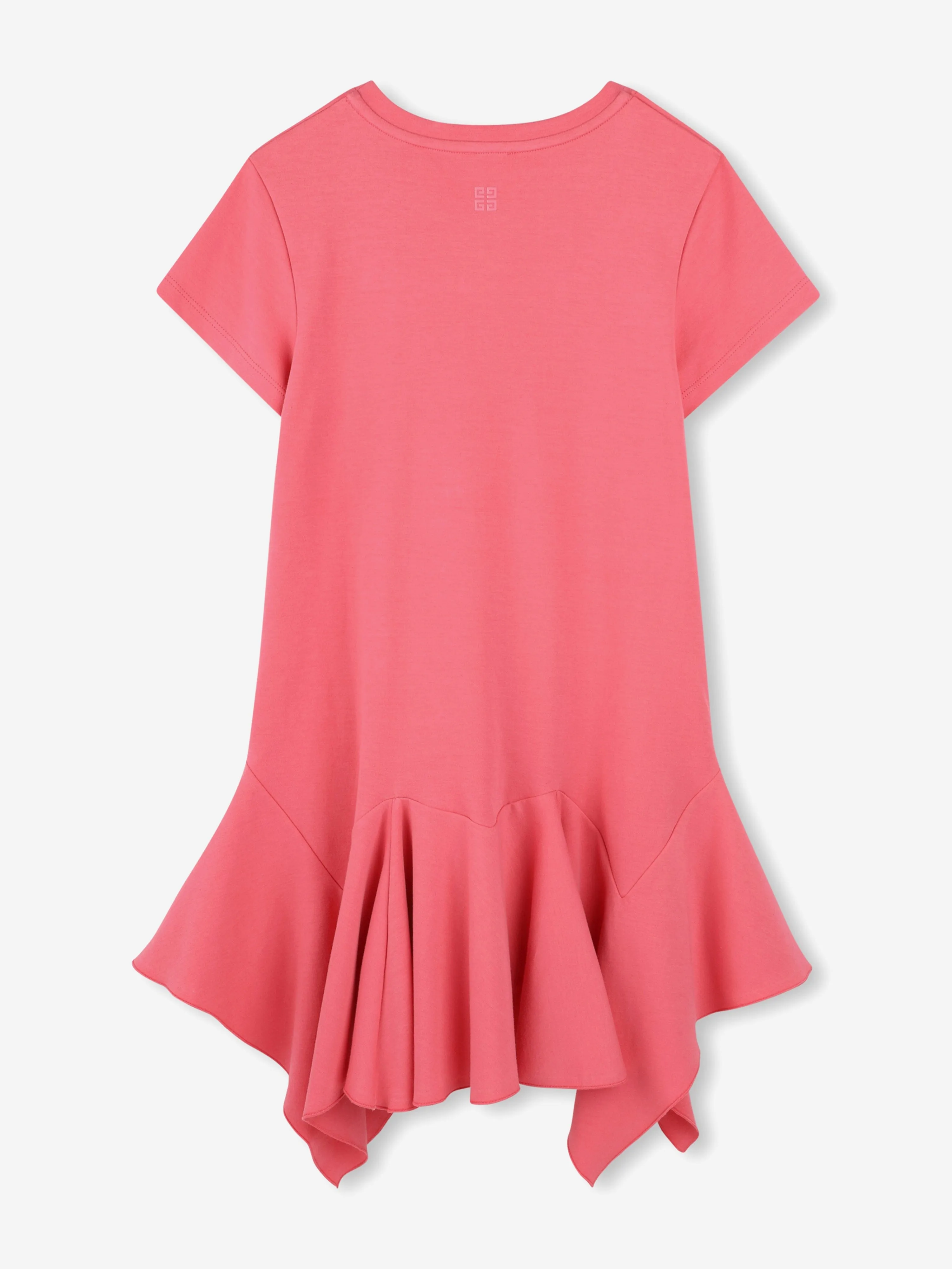 Mädchen Logo Rüschenkleid in Rosa
