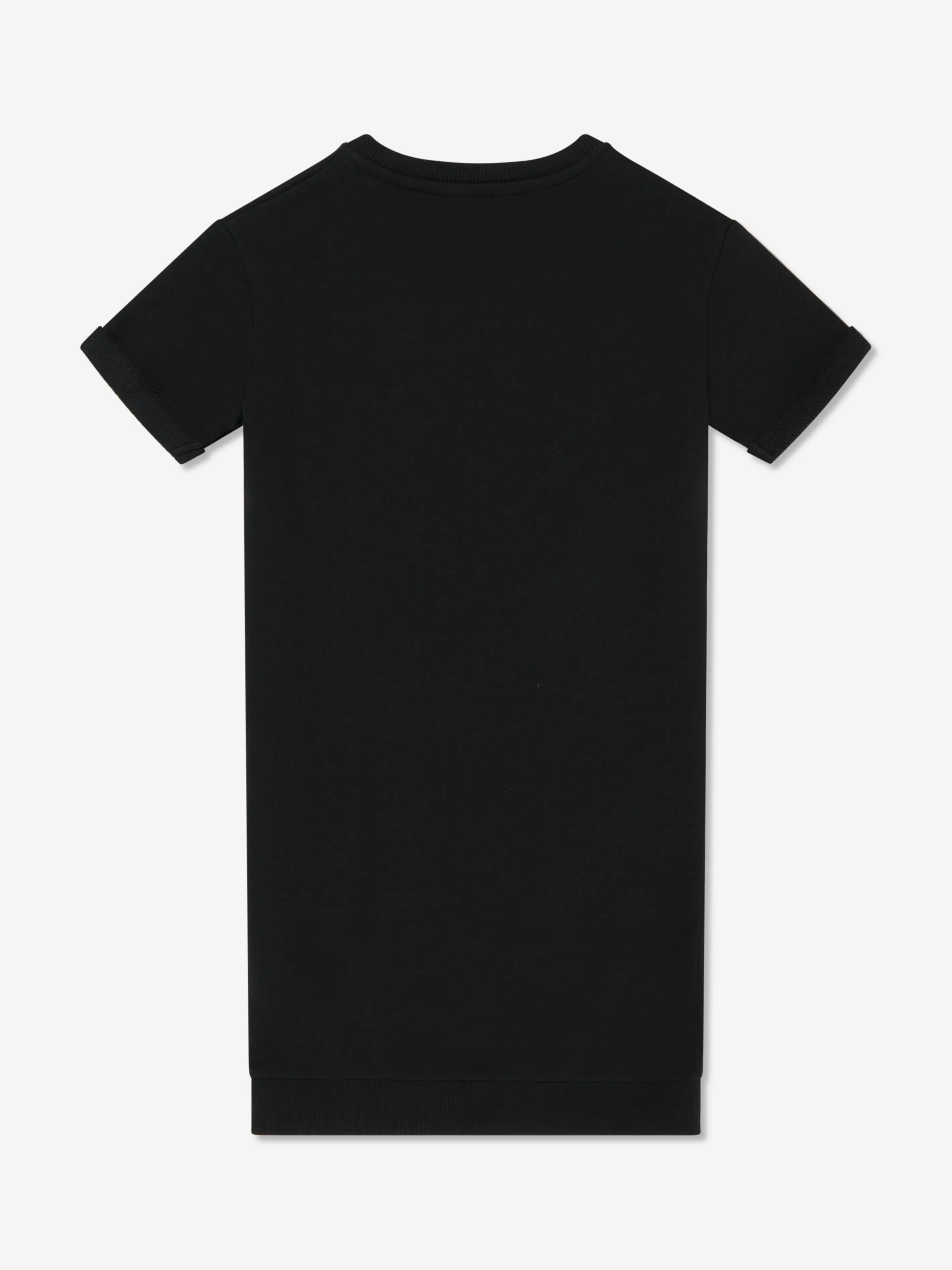 Mädchen Logo Pulloverkleid in Schwarz