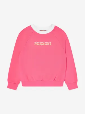 Mädchen Logo Sweatshirt in Rosa
