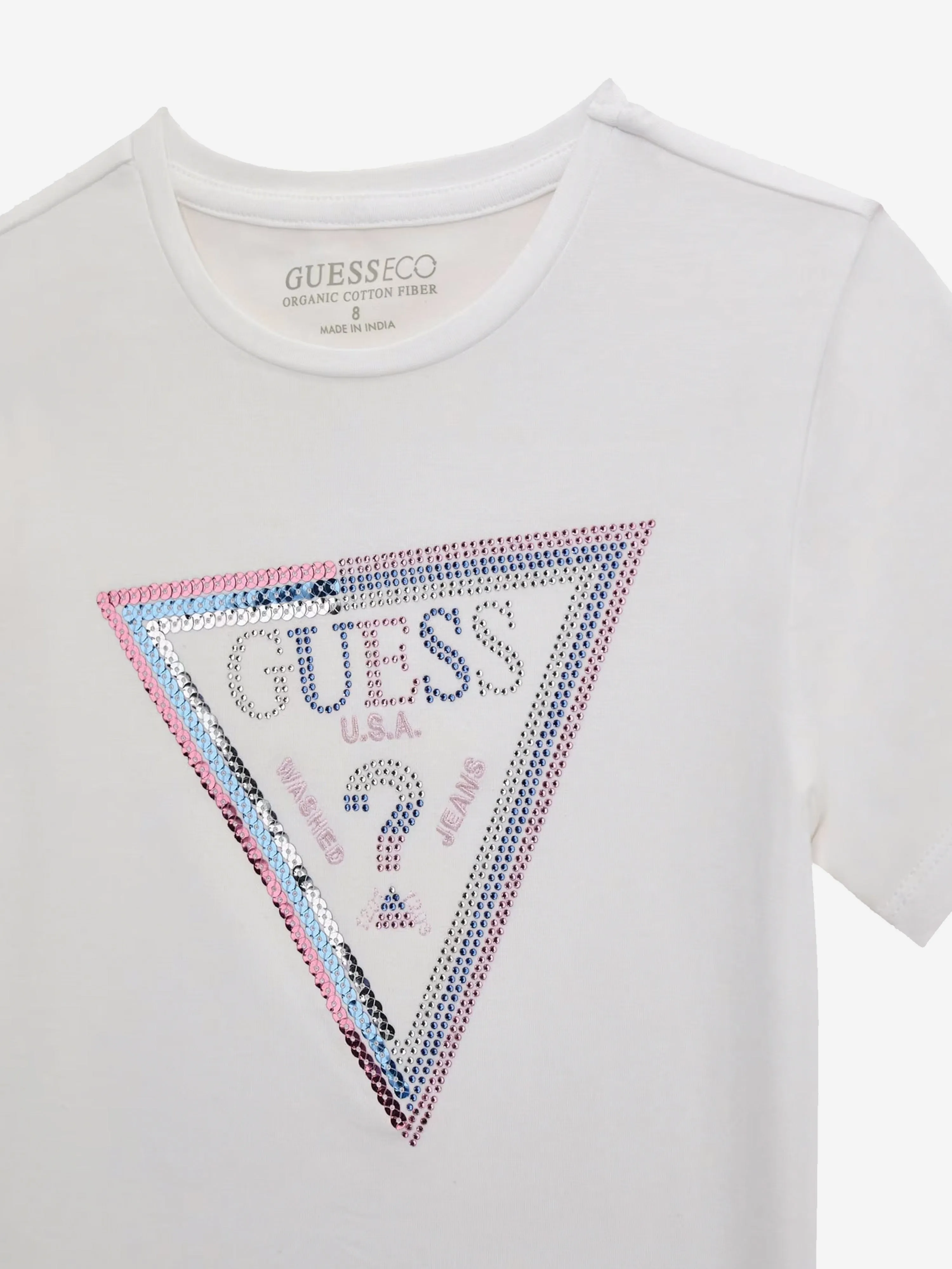 Mädchen Logo T-Shirt in Weiß