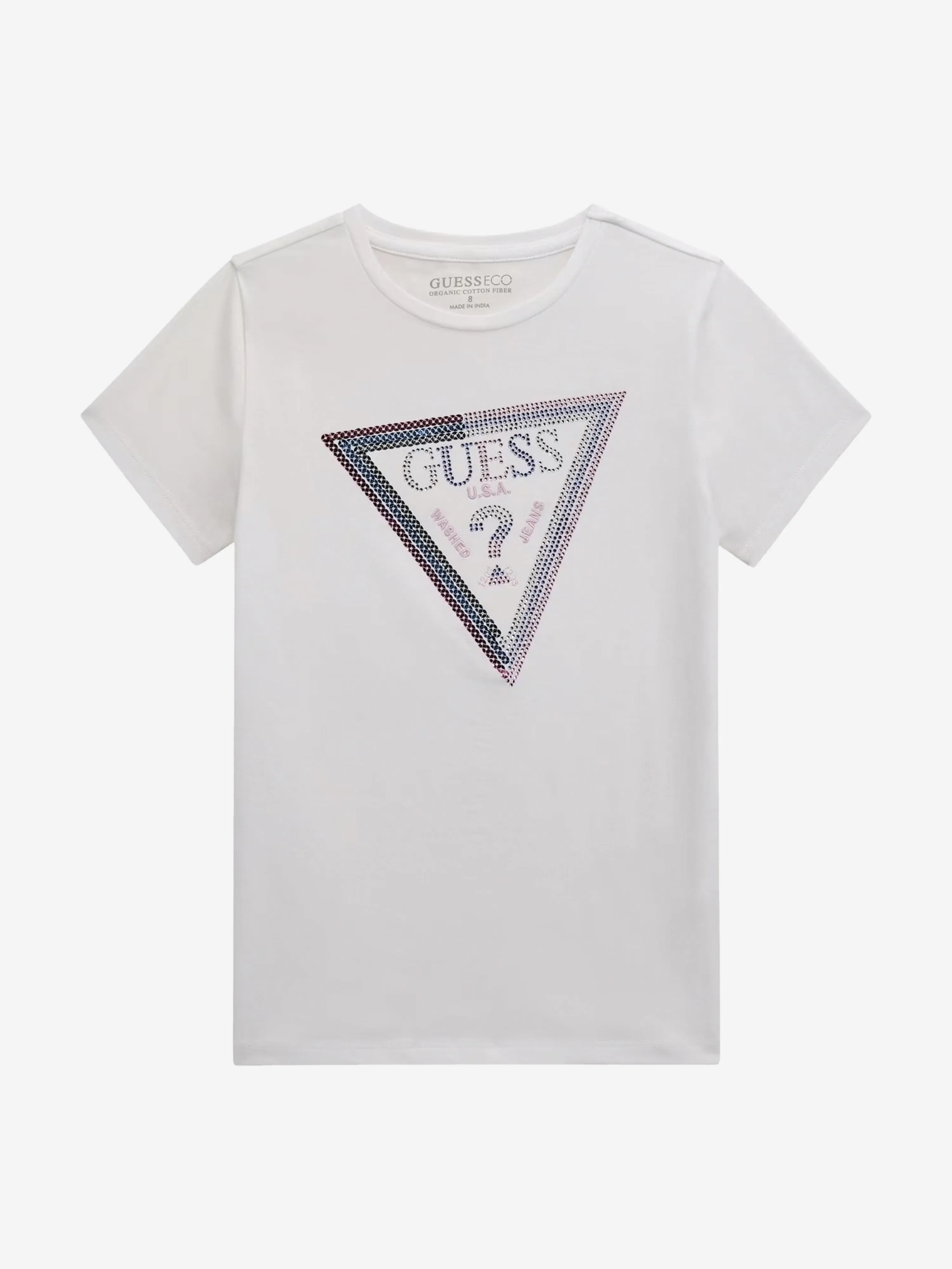 Mädchen Logo T-Shirt in Weiß