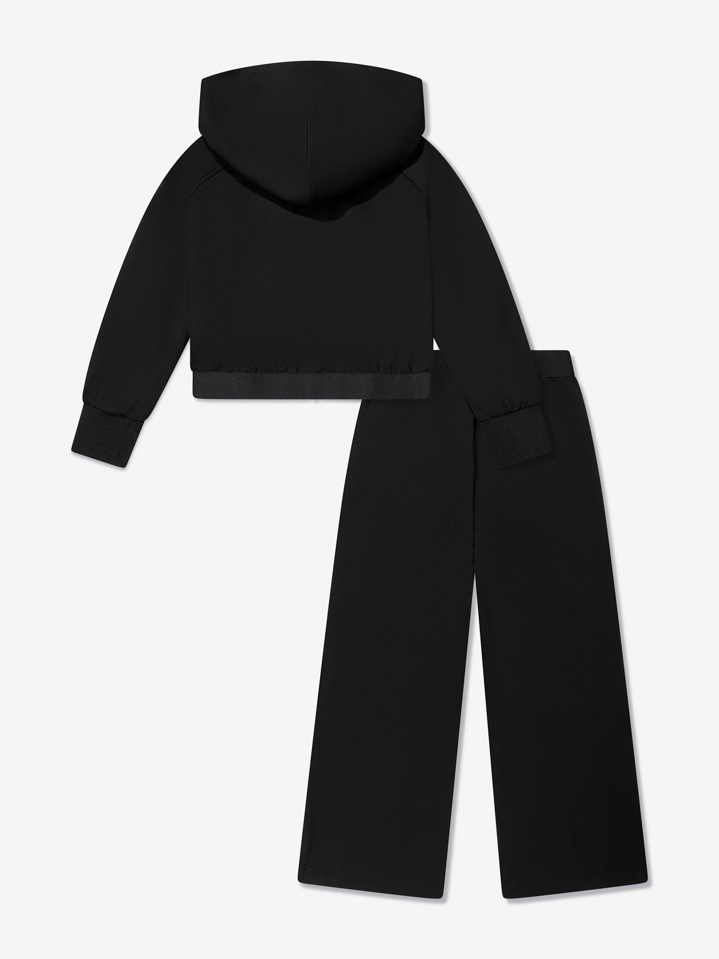 Mädchen Logo Band Punto Tracksuit in Schwarz