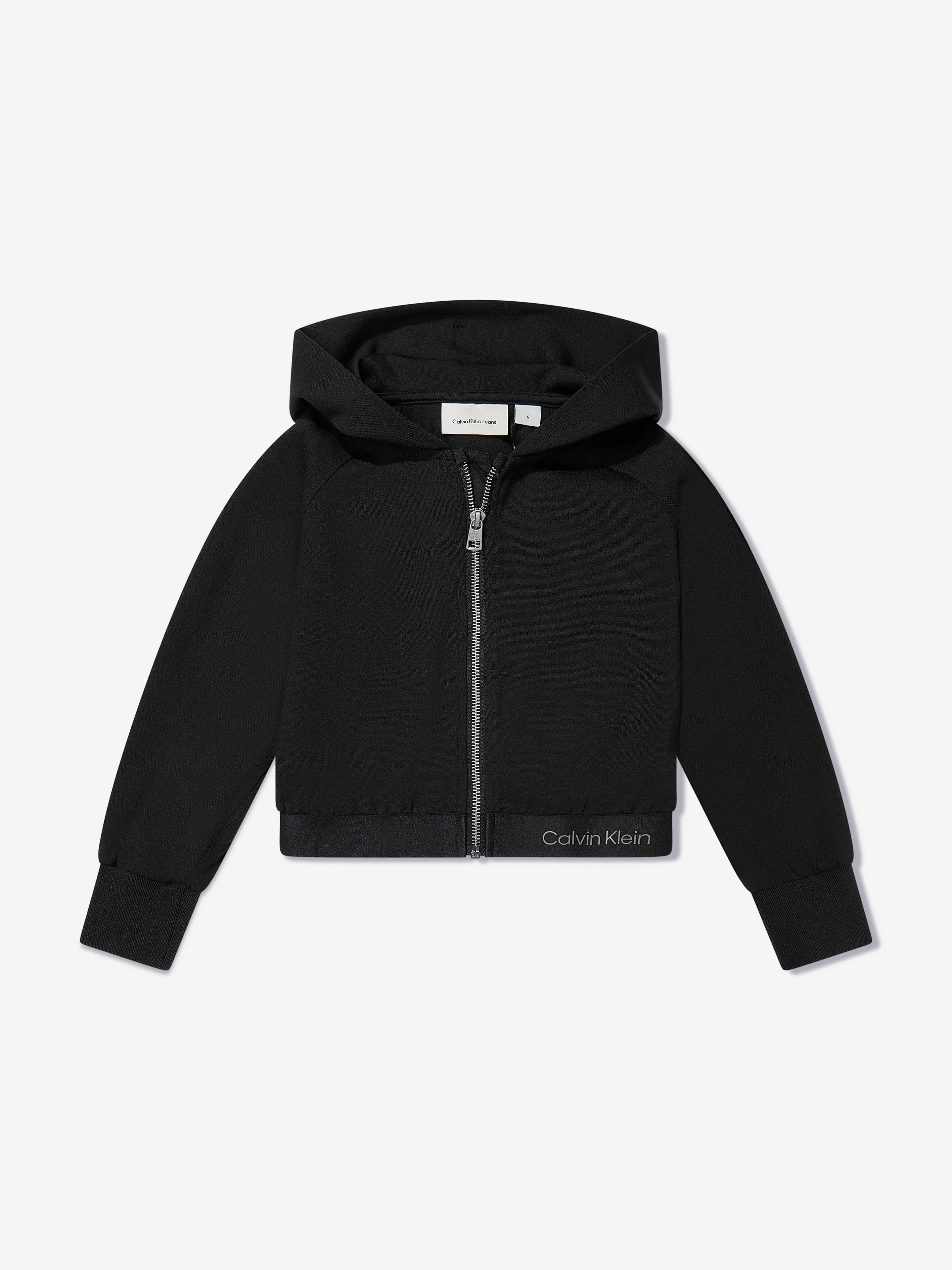 Mädchen Logo Band Punto Tracksuit in Schwarz
