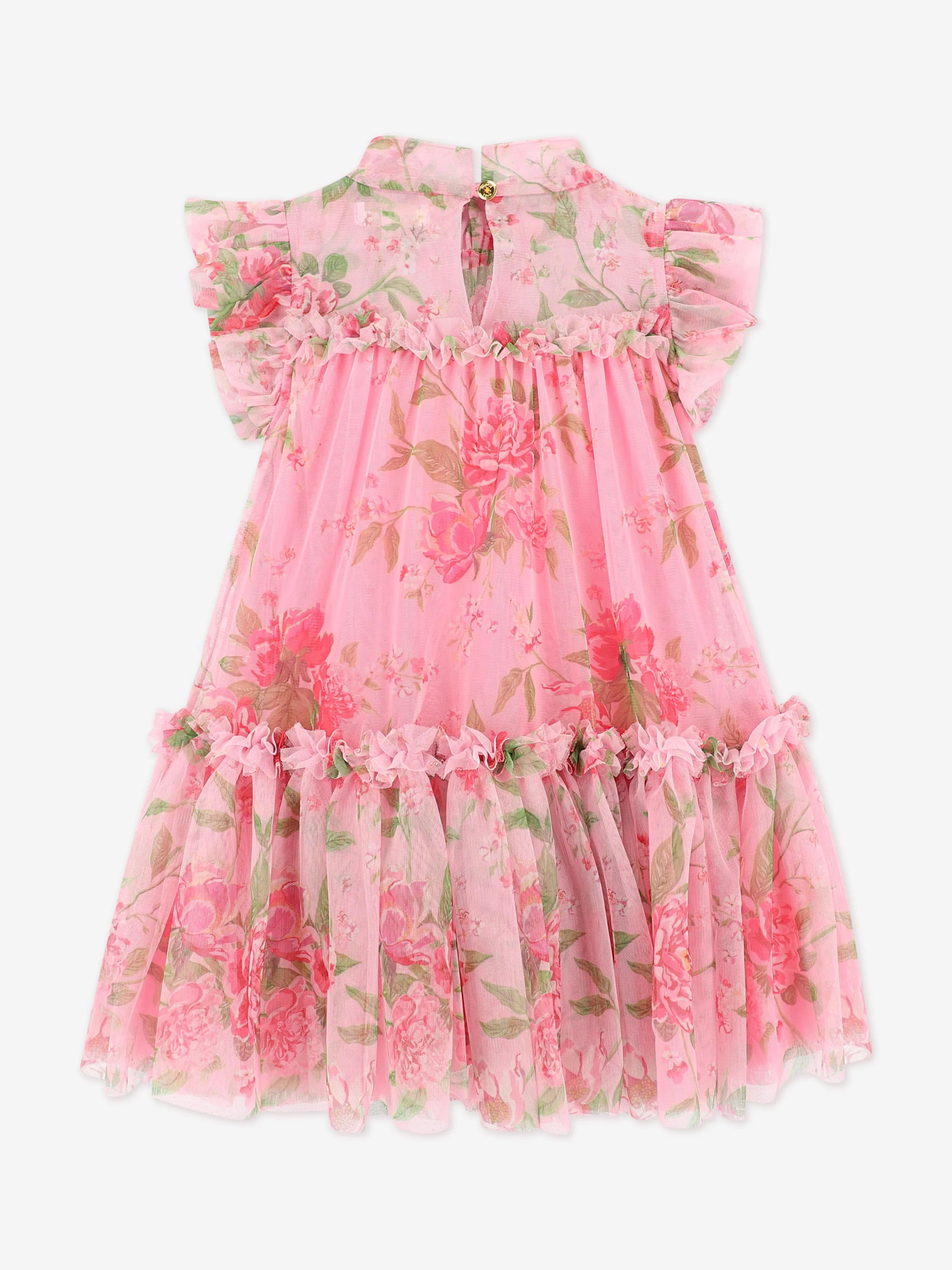 Mädchen Ringelblumen Blumenkleid in Rosa