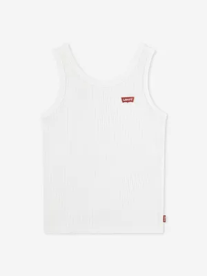 Girls Meet and Greet Rippen-Tanktop in Weiß
