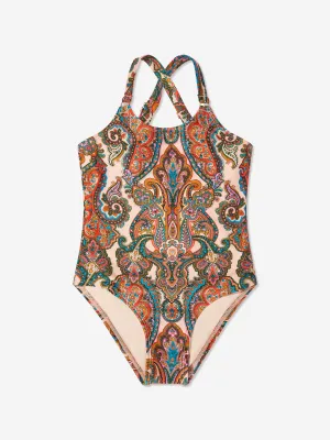 Mädchen Paisley Ottie Badeanzug in Mehrfarbig