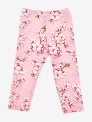 Mädchen Pfirsichblüten Leggings in Rosa