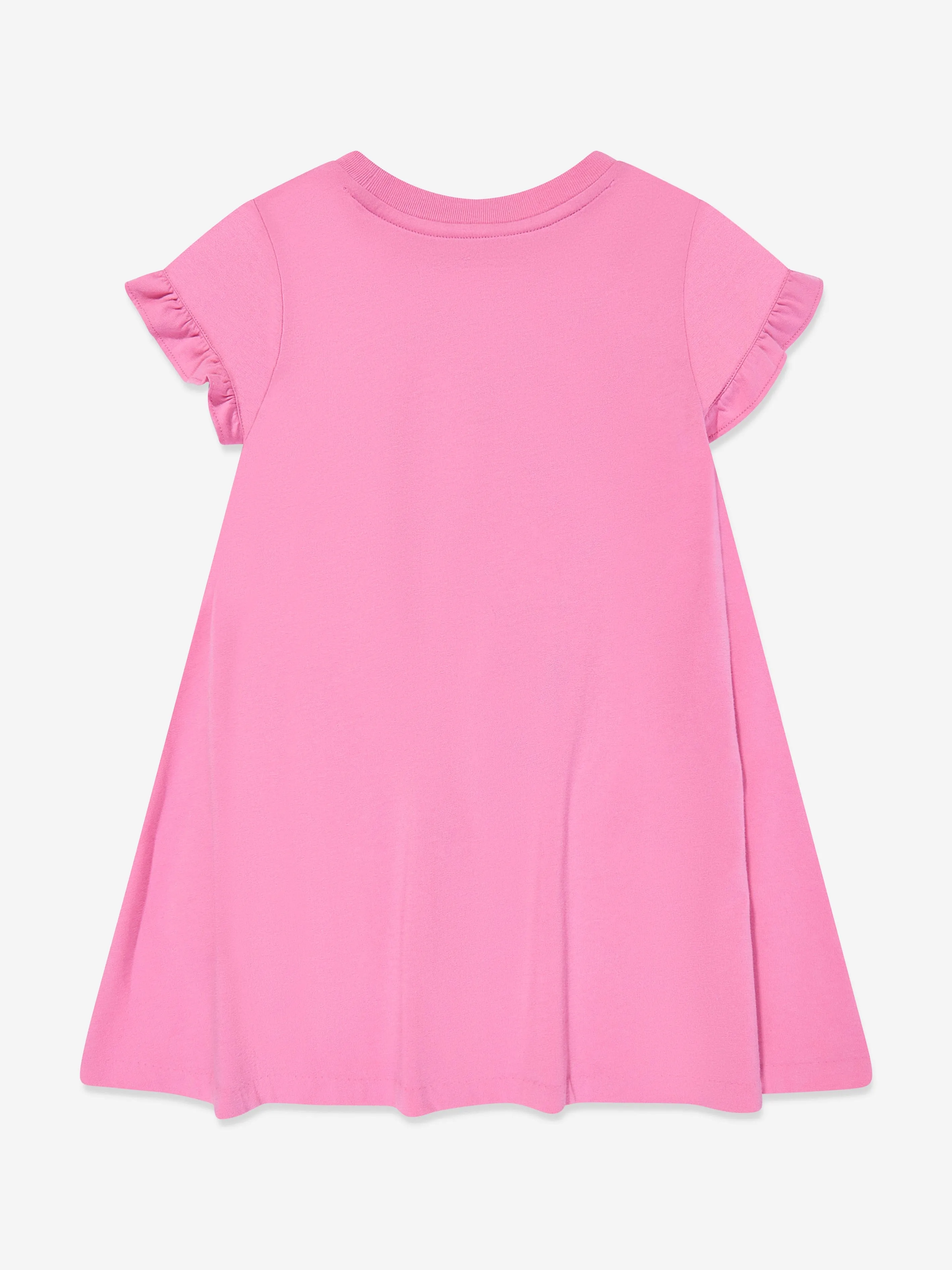 Mädchen Polo Bär Jersey Kleid in Rosa